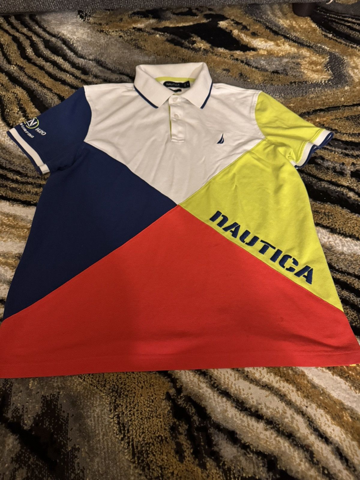 Nautica Nautica Colorblock Polo Shirt (Men’s XL, Slim Fit) Size US XL / EU 56 / 4 - 1 Thumbnail