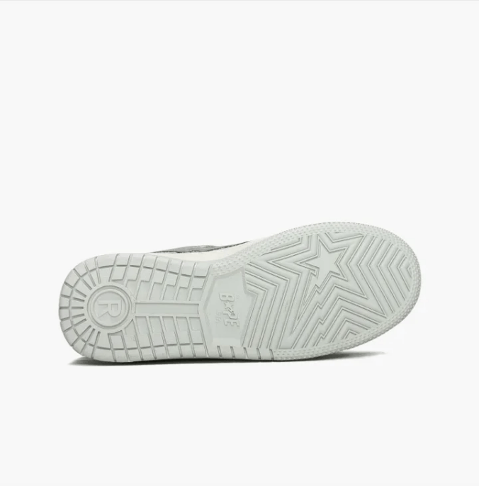 Bape BAPE Bapesta Low "Light Grey" / "Grey Suede Star" Size US 9 / EU 42 - 4 Thumbnail