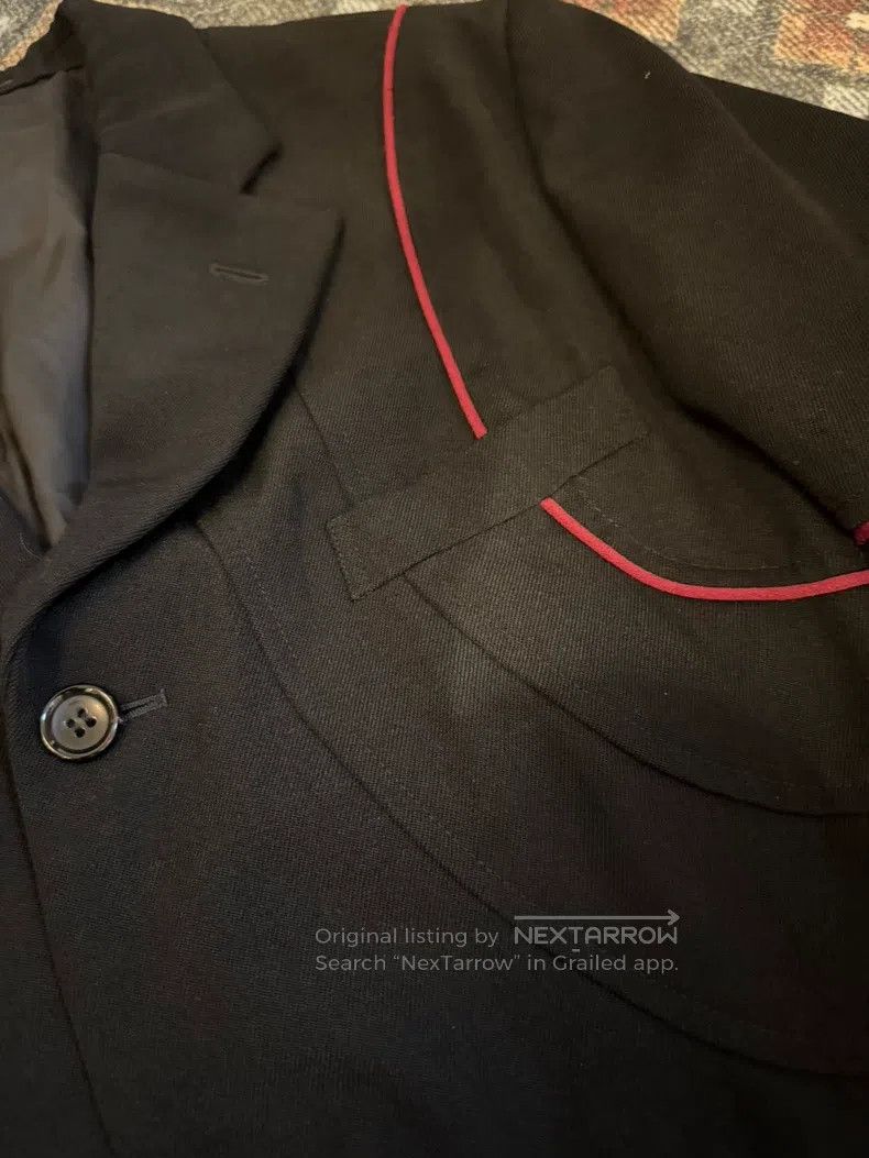 Comme des Garcons Comme Des Garcons Black curve pieced tailored suit jacket Size US M / EU 48-50 / 2 - 5 Thumbnail