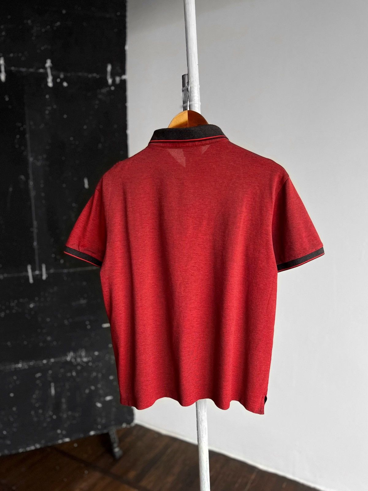 Hugo × Hugo Boss Hugo Boss Womens Red Short Sleeve Polo Shirt Small Logo Size L / US 10 / IT 46 - 2 Thumbnail