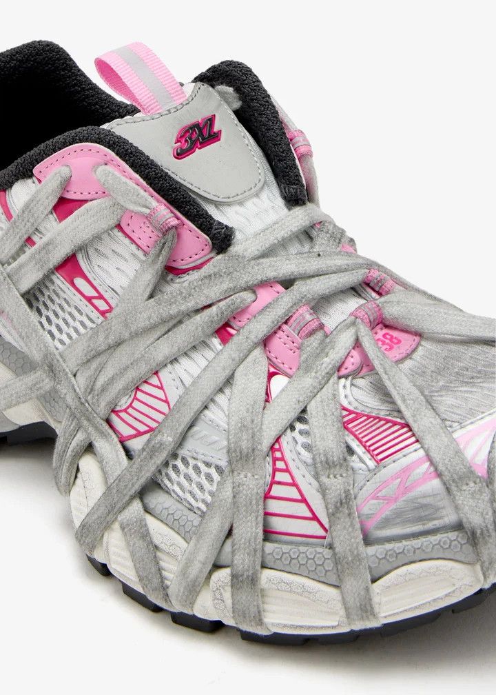 Balenciaga o1bcso1str0426 3XL Extreme Lace Sneakers in Multicolor Size US 7 / IT 37 - 2 Thumbnail