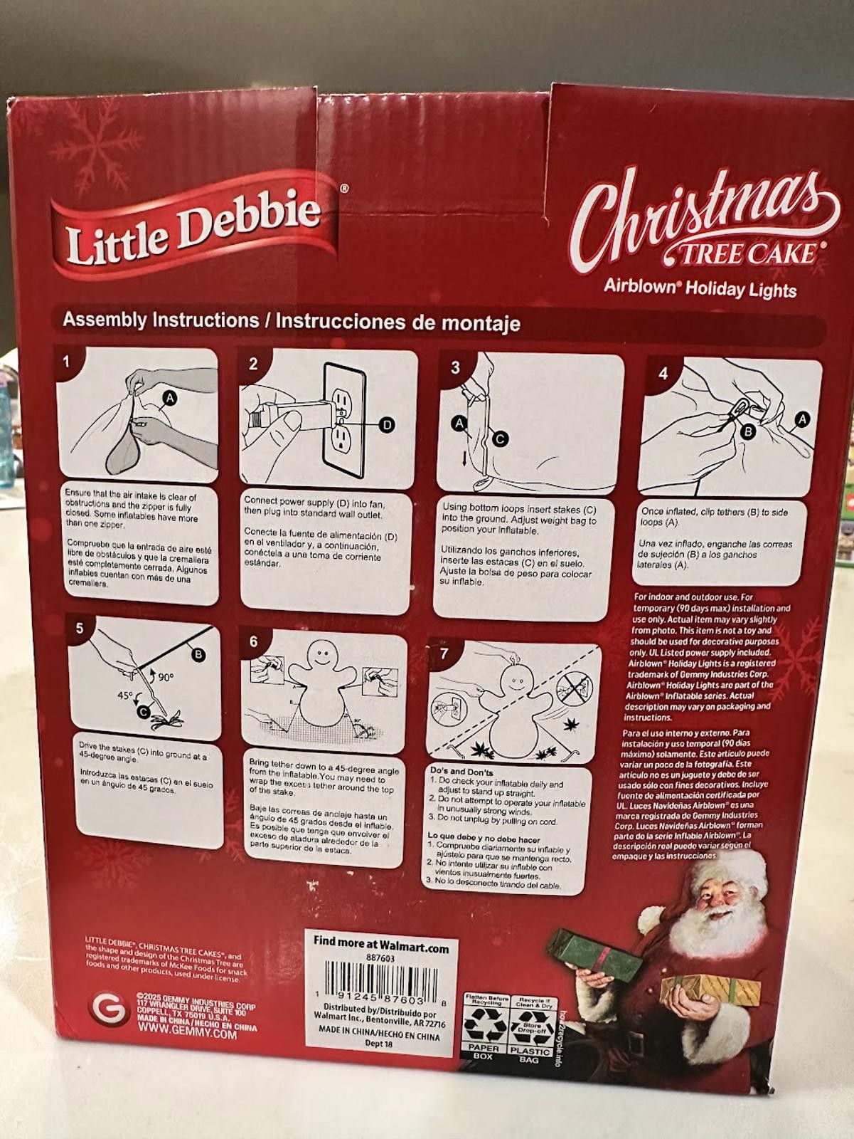 Other NIB Little Debbie 4.5 ft Inflatable Tree Size ONE SIZE - 2 Thumbnail