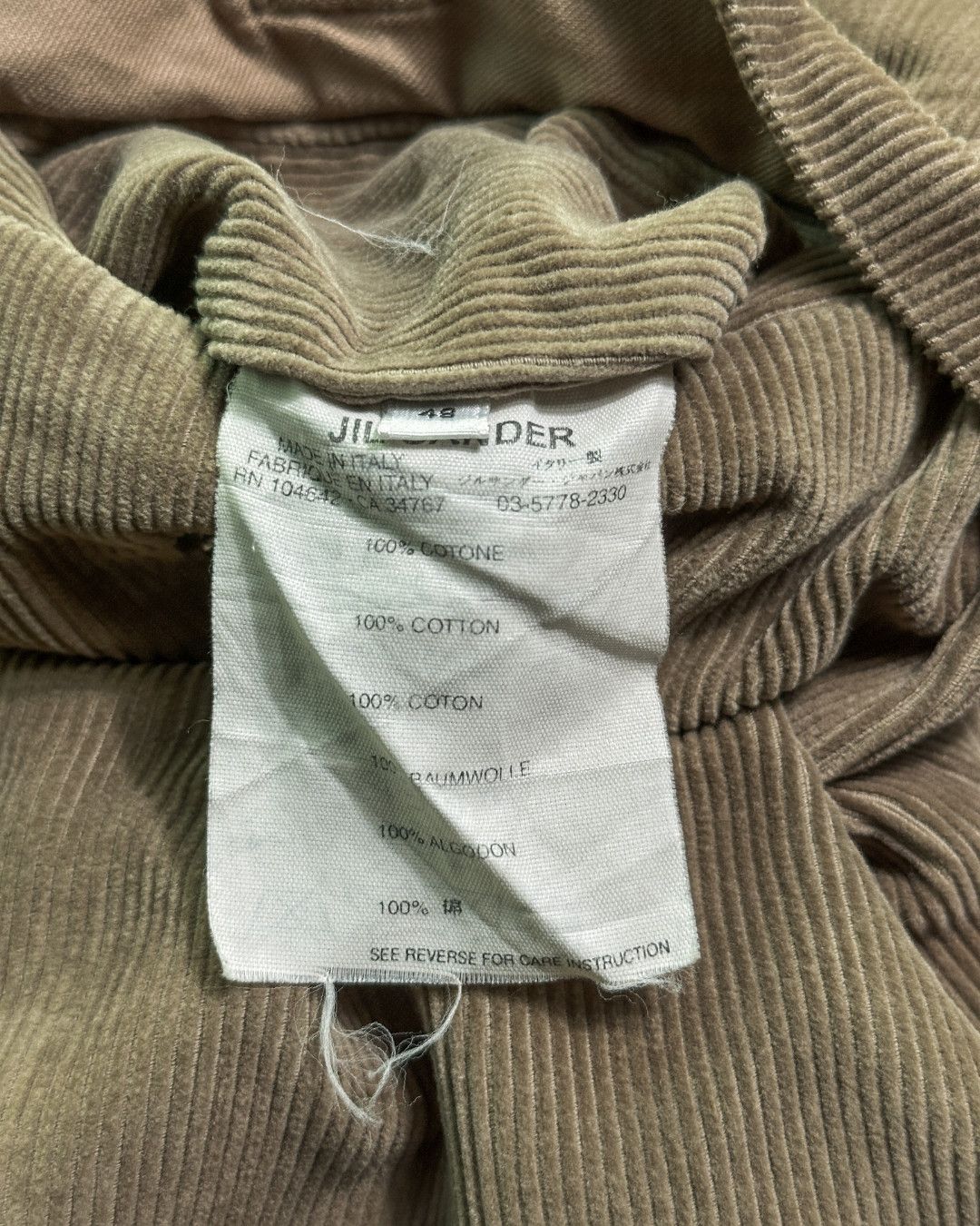 Jil Sander 1990s Heavy Corduroy Work Pants Size US 32 / EU 48 - 8 Thumbnail