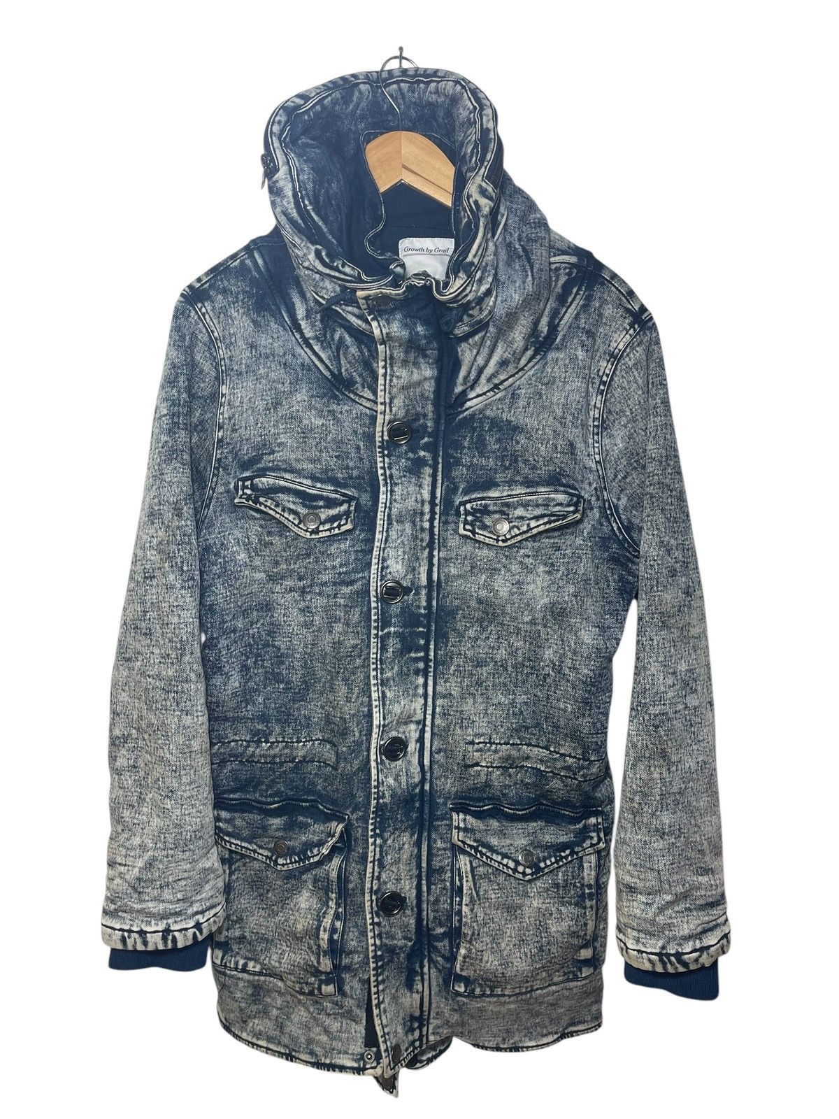 Japanese Brand Japanese Brand Growth By Grail Denim Parka jacket Size US L / EU 52-54 / 3 - 1 Thumbnail