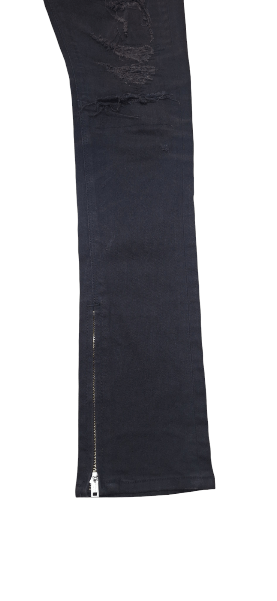 GOSTAR DE FUGA Gostar De Fuga Distressed Zipper Denim Size US 31 - 5 Thumbnail