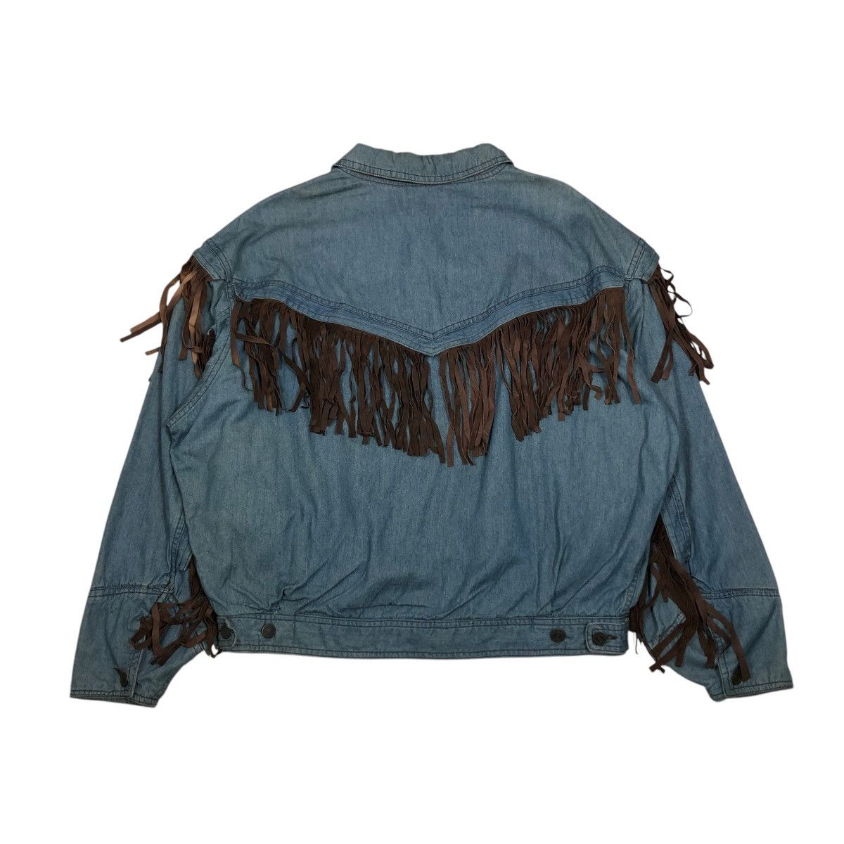 Japanese Brand 🔥VINTAGE BOMBER DENIM JACKET PAZZO CO LTD ISSEY MIYAKE Size US M / EU 48-50 / 2 - 2 Thumbnail