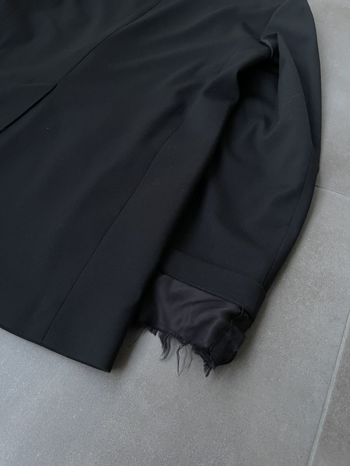 Maison Margiela !DS! SS23 Maison Margiela Deconstructed Black Blazer Jacket Size L / US 10 / IT 46 - 16 Thumbnail