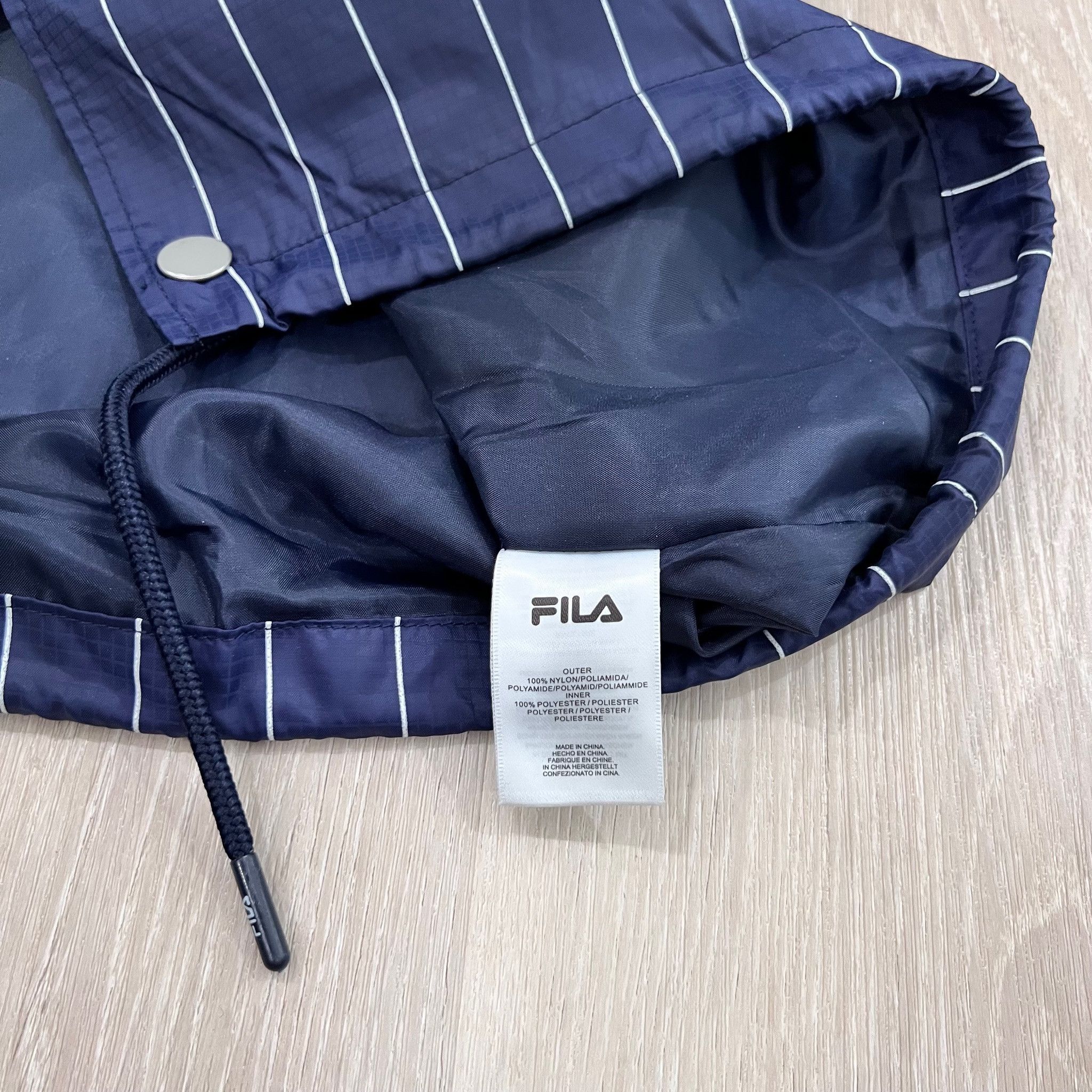Fila Fila Stripe Logo Coach Jacket Size US L / EU 52-54 / 3 - 6 Thumbnail