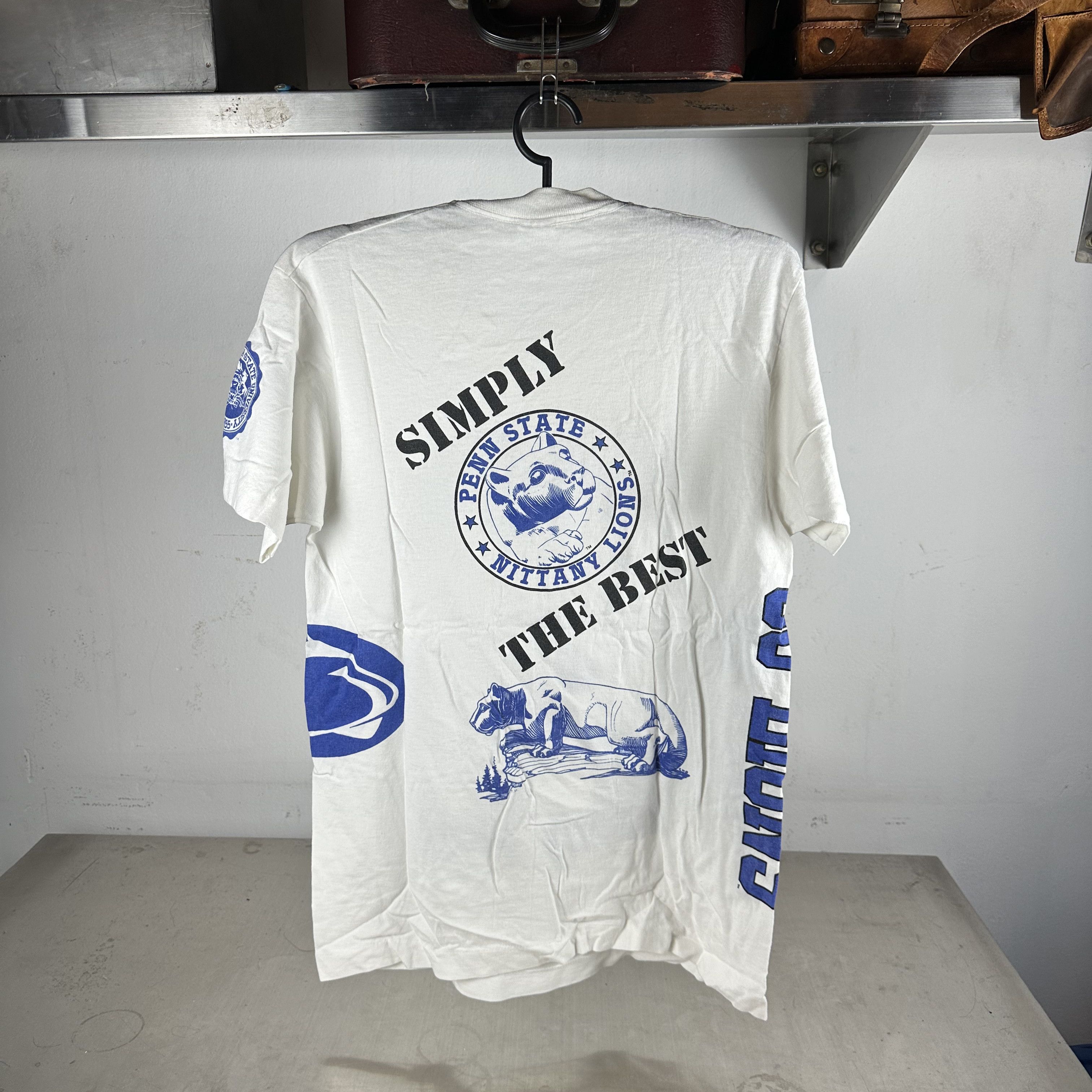 Vintage Vintage 90s Penn State Nittany Lions NCAA AOP T-shirt Size US M / EU 48-50 / 2 - 3 Thumbnail