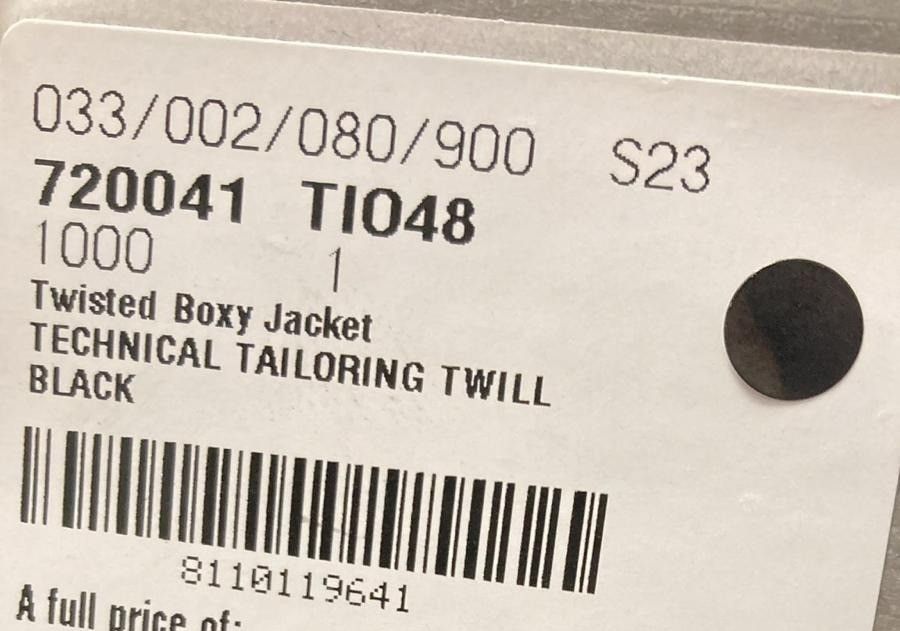 Balenciaga o1la1rc1a1124 Twisted Boxy Jacket in Black Size US S / EU 44-46 / 1 - 6 Thumbnail