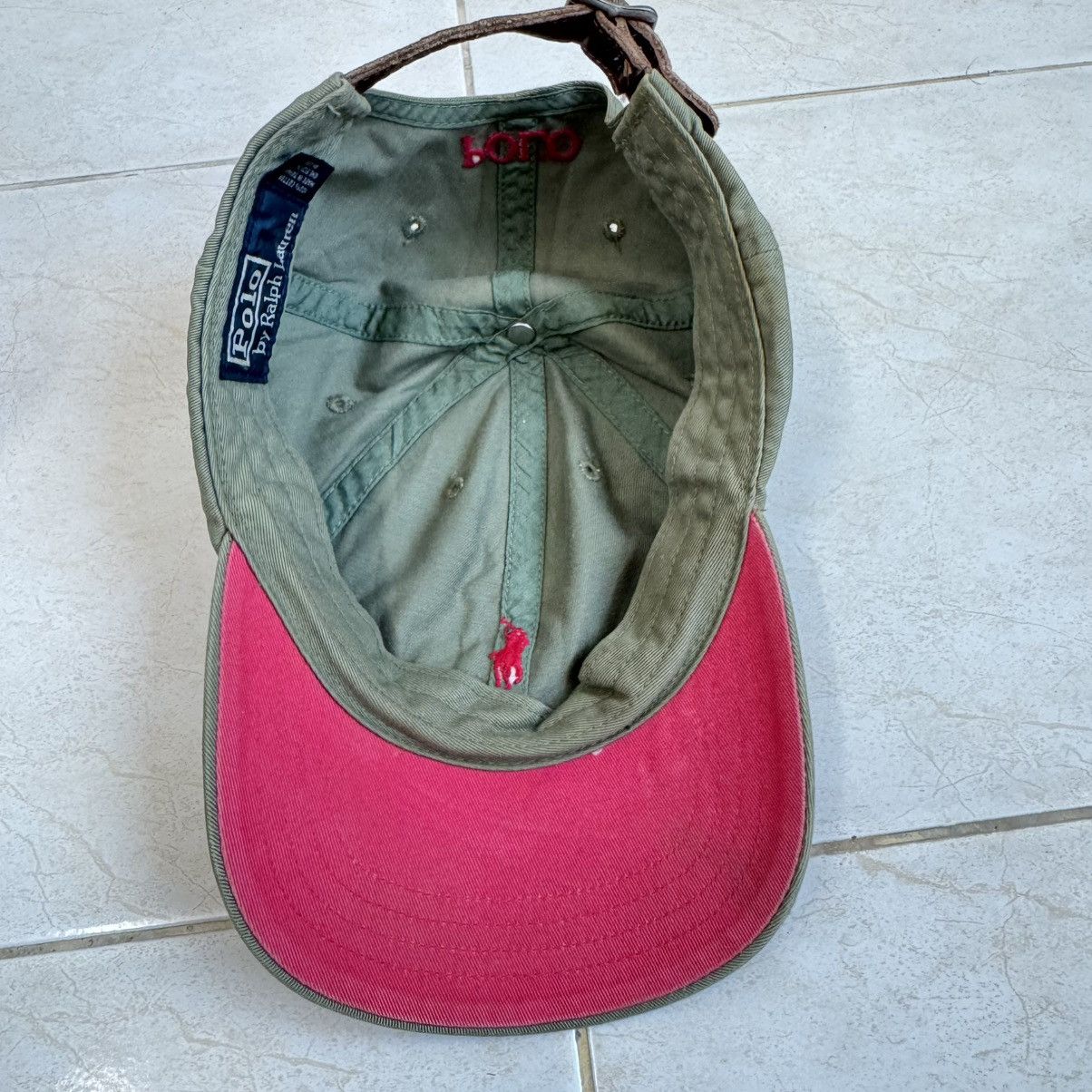 Polo Ralph Lauren Vintage Polo Ralph Lauren Olive Green Cap Size ONE SIZE - 5 Thumbnail