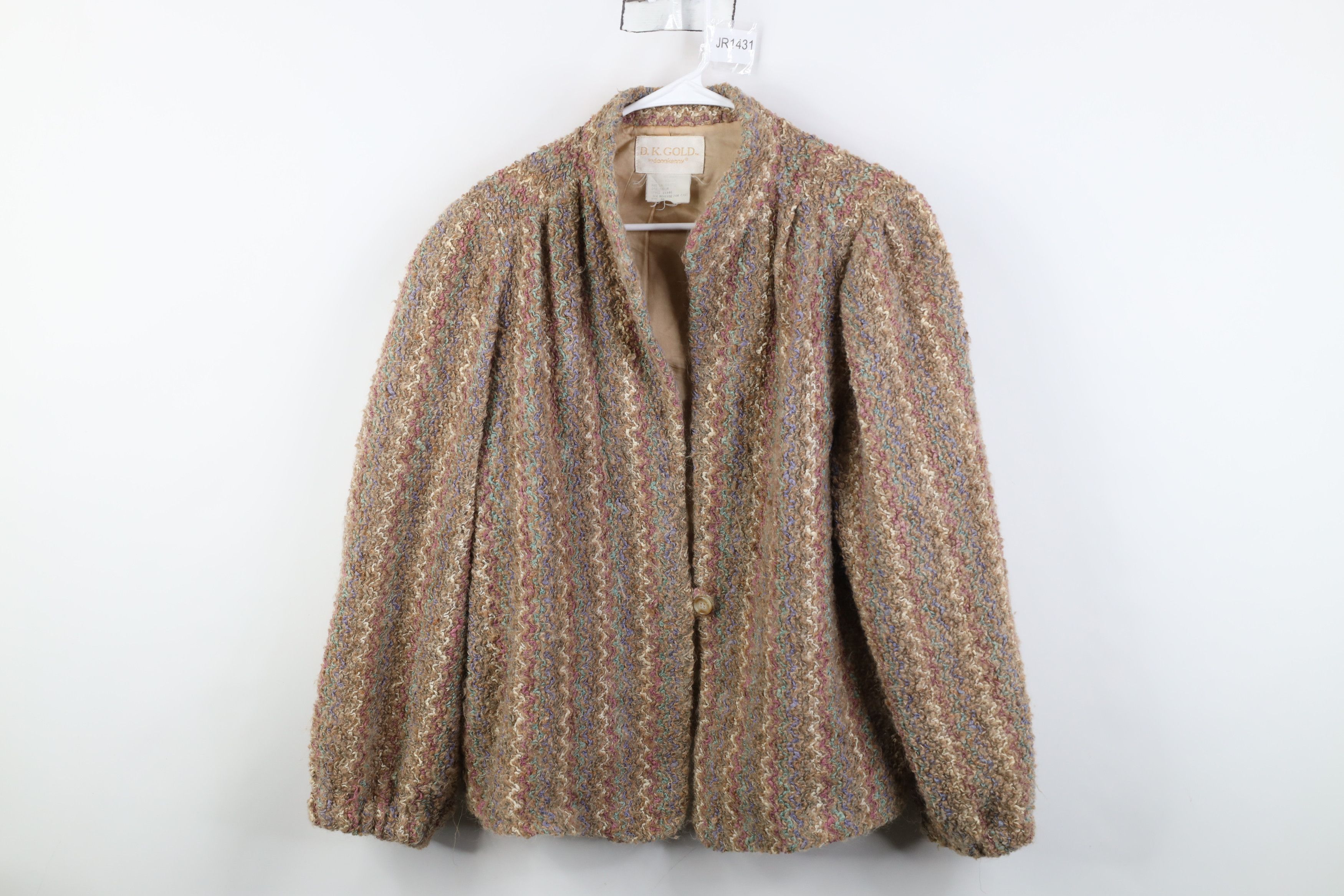 Vintage Vintage 70s Streetwear Pastel Striped Blazer Jacket USA Size XS / US 0-2 / IT 36-38 - 1 Thumbnail