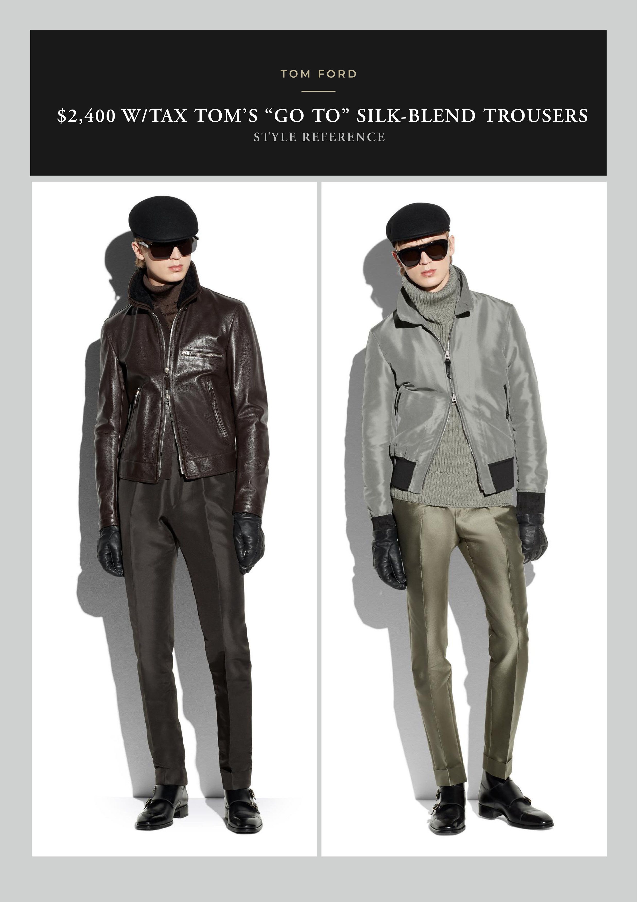 Tom Ford Best Dressed Rare $2,400 w/tax Metal Clip Silk Blend Pants Size US 34 / EU 50 - 6 Thumbnail
