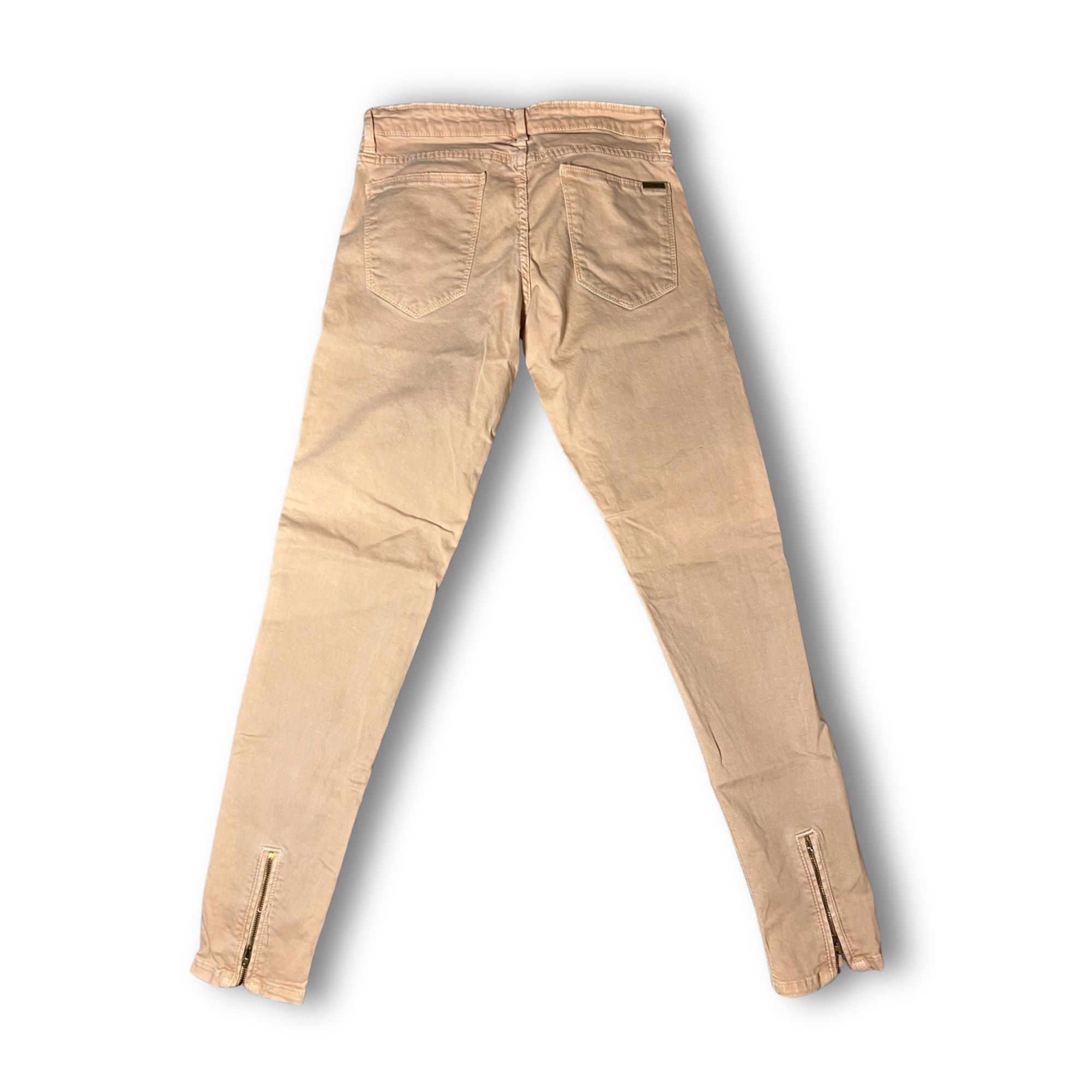 Other Leara Woman Slim Fit Beige Skinny Jeans Size 4 97% Cotton 3% Size 27" / US 4 / IT 40 - 3 Thumbnail
