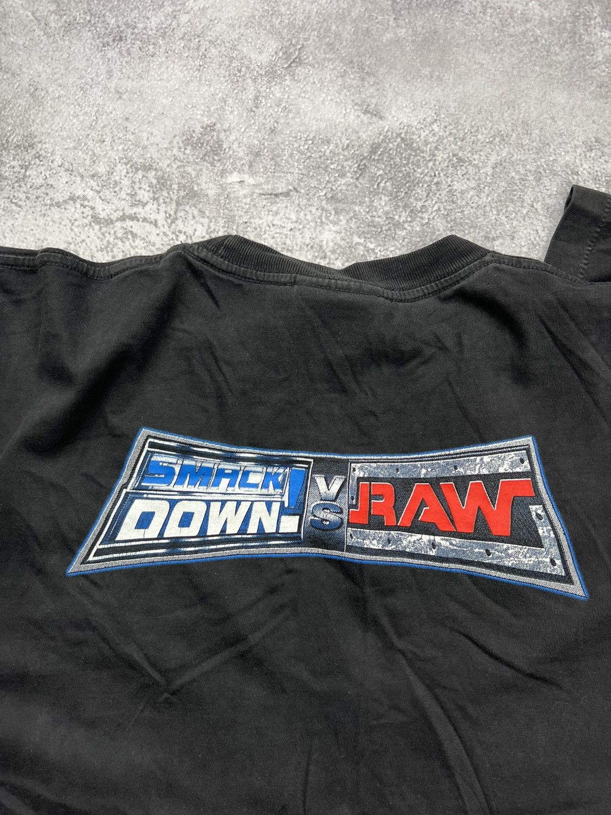 Vintage Vintage 90s WWE Wrestling T Shirt Tee Mens Black Size US L / EU 52-54 / 3 - 4 Thumbnail