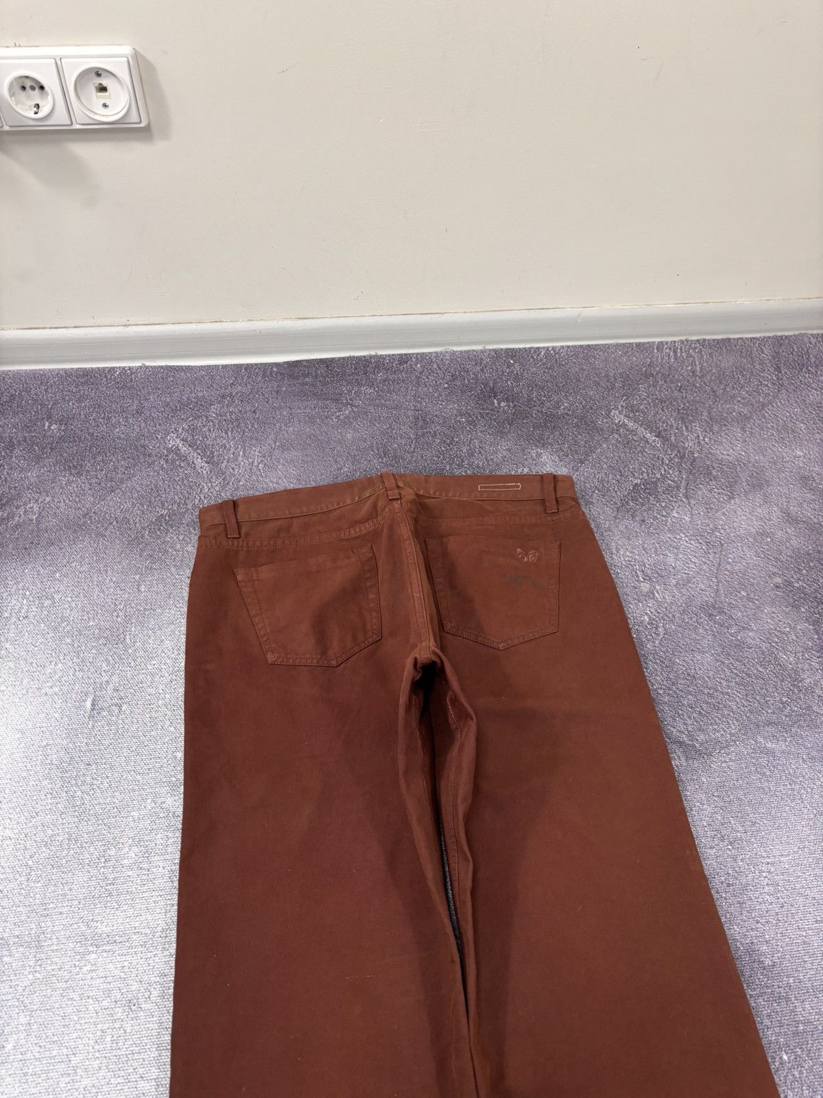 Bottega Veneta Bottega Veneta Men’s Relaxed Loose Fit Coral Brown Jeans Size US 36 / EU 52 - 14 Thumbnail