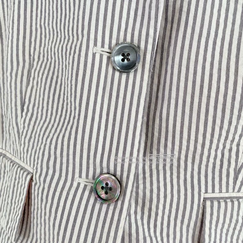 Thom Browne Thom Browne Gray Striped Blazer Size 40 3 Size 40R - 5 Thumbnail