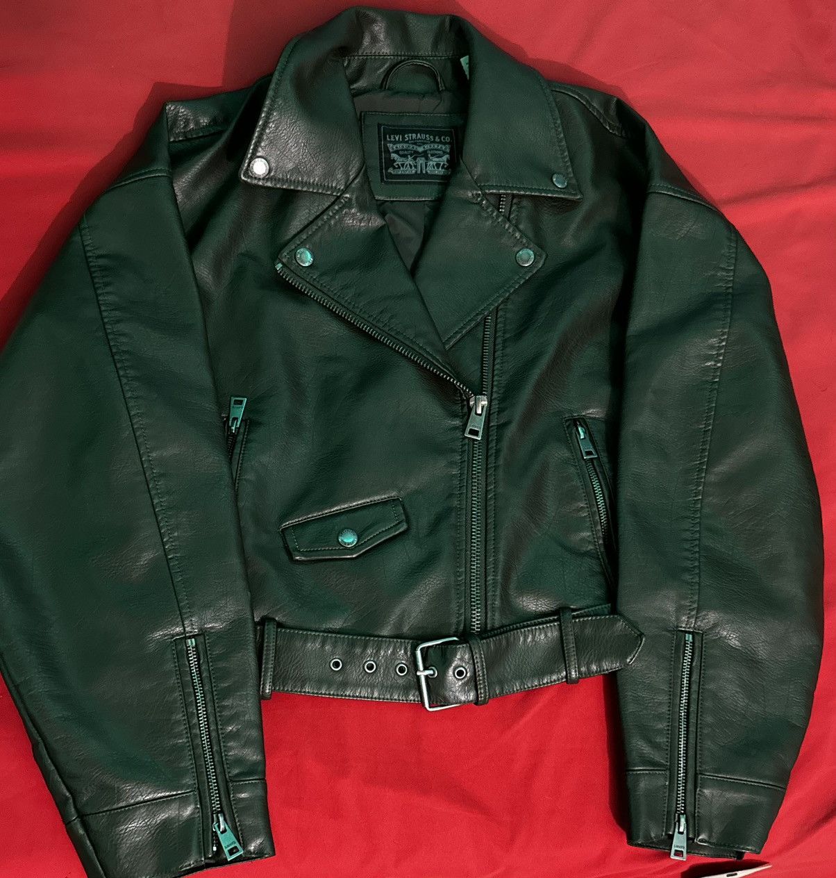 Levi's Levi’s Women’s Leather Jacket L Size L / US 10 / IT 46 - 1 Thumbnail