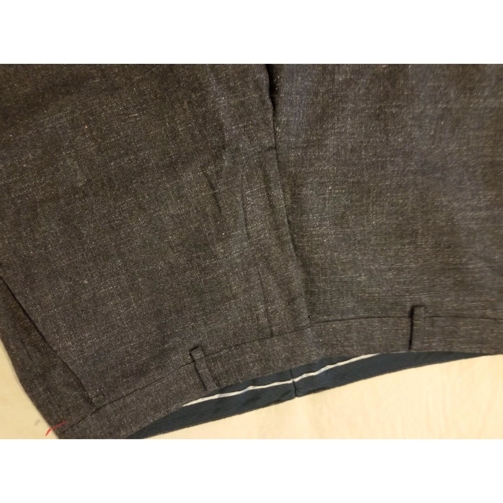 Bonobos Bonobos Mens Pants Dress Wool Gray 40x32 40x30 Flat Front Zip Machine Washable Straight Leg Chino Trouser Slack 40 Regular Mens Size US 40 / EU 56 - 4 Thumbnail