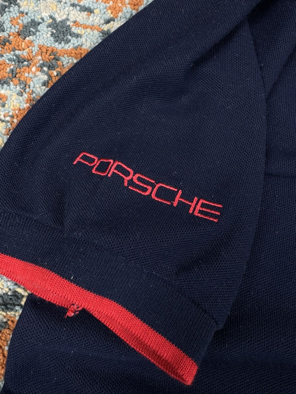 Porsche Design Vintage 90s Porsche embroidered logo polo tee racing Size US M / EU 48-50 / 2 - 13 Thumbnail
