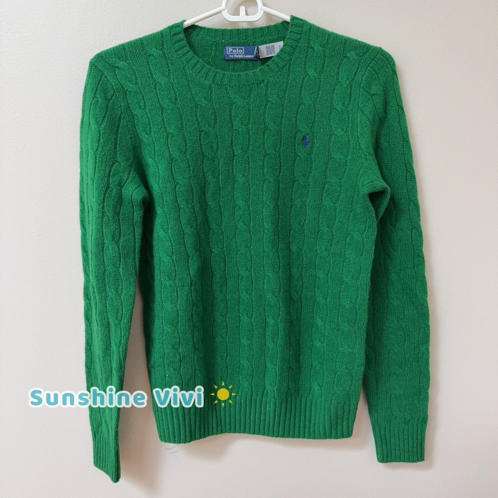 Polo Ralph Lauren NWT Ralph Lauren Polo Women Wool Cashmere Sweater S Green Size S / US 4 / IT 40 - 1 Thumbnail