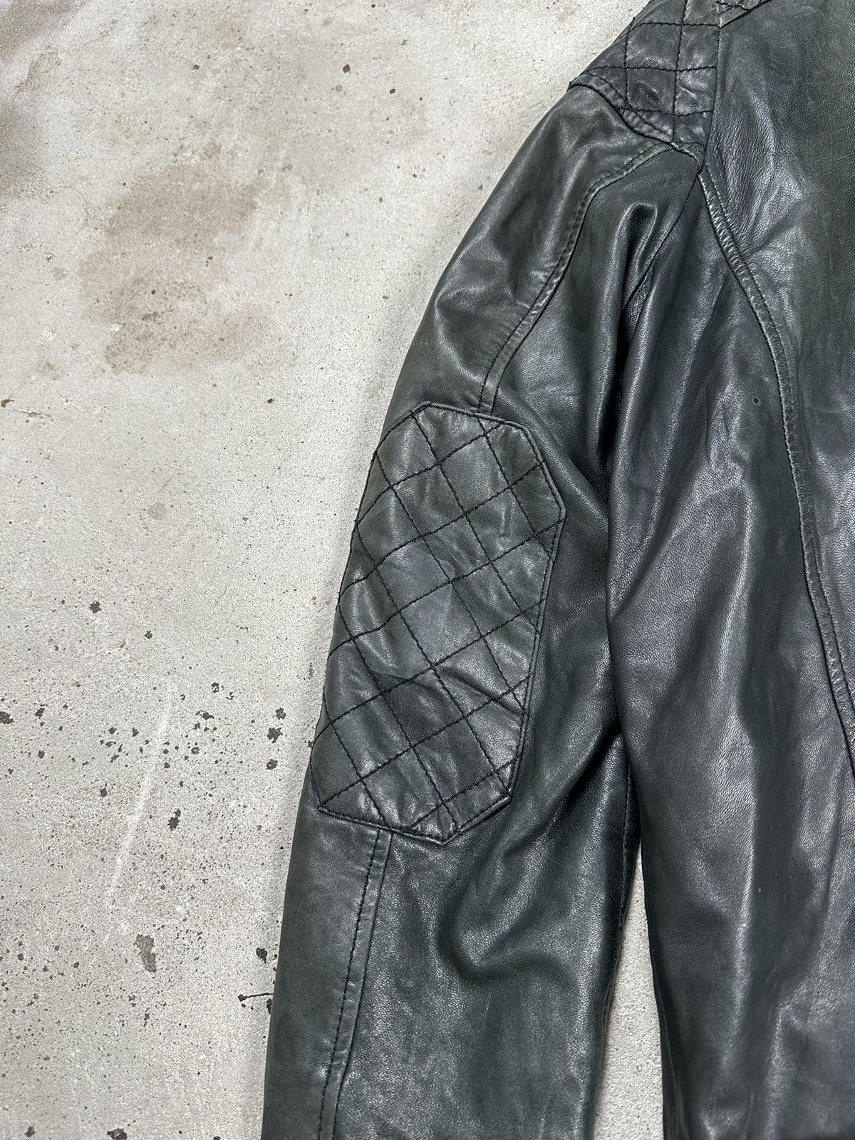 Genuine Leather × The Kooples The Kooples Khaki Biker Lamb Leather Jacket Size US L / EU 52-54 / 3 - 16 Thumbnail