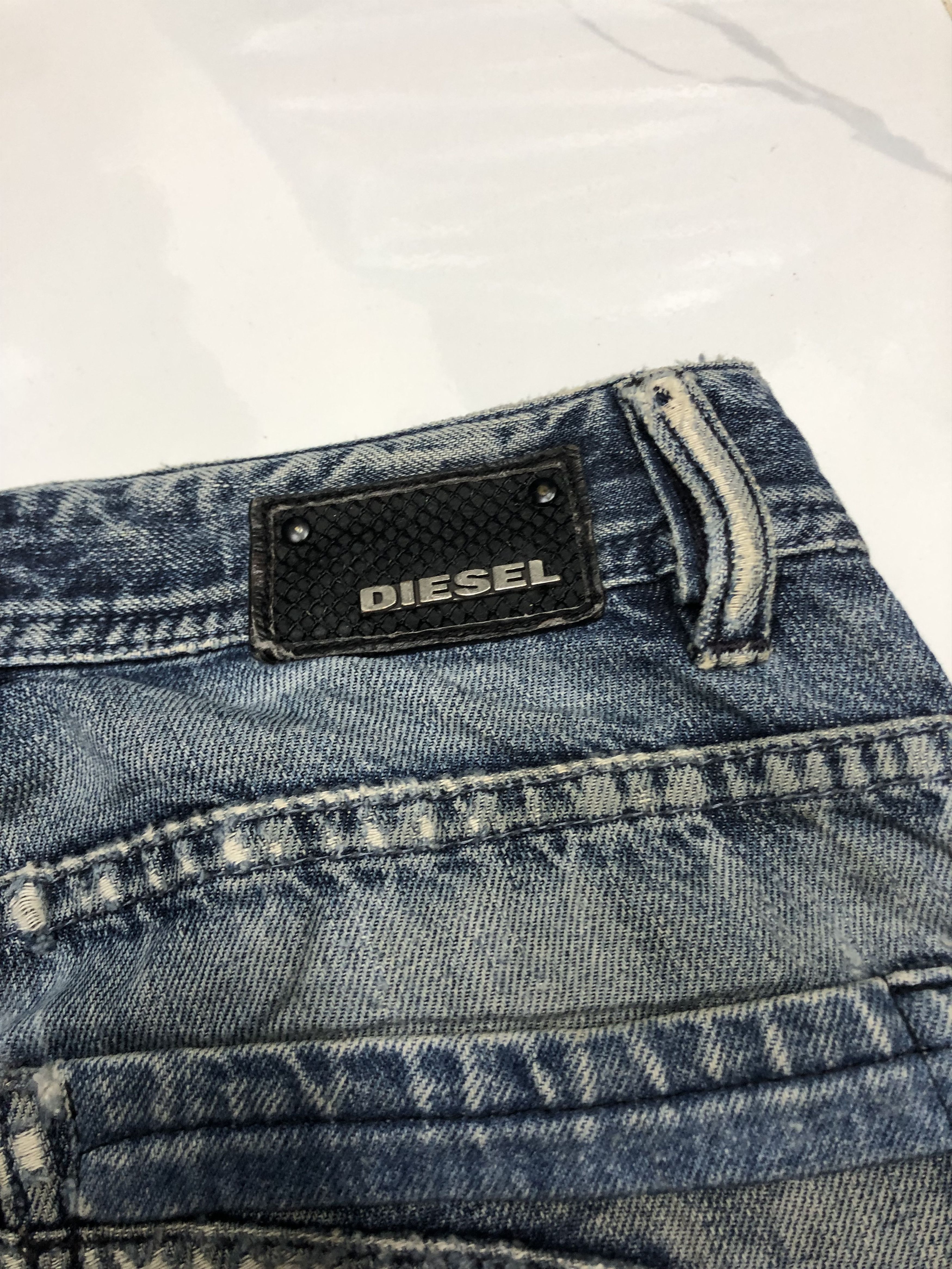Diesel 🔥RARE DIESEL DISTRESSED DENIM UNDERCOVER STYLE DESIGN Size US 30 / EU 46 - 12 Thumbnail
