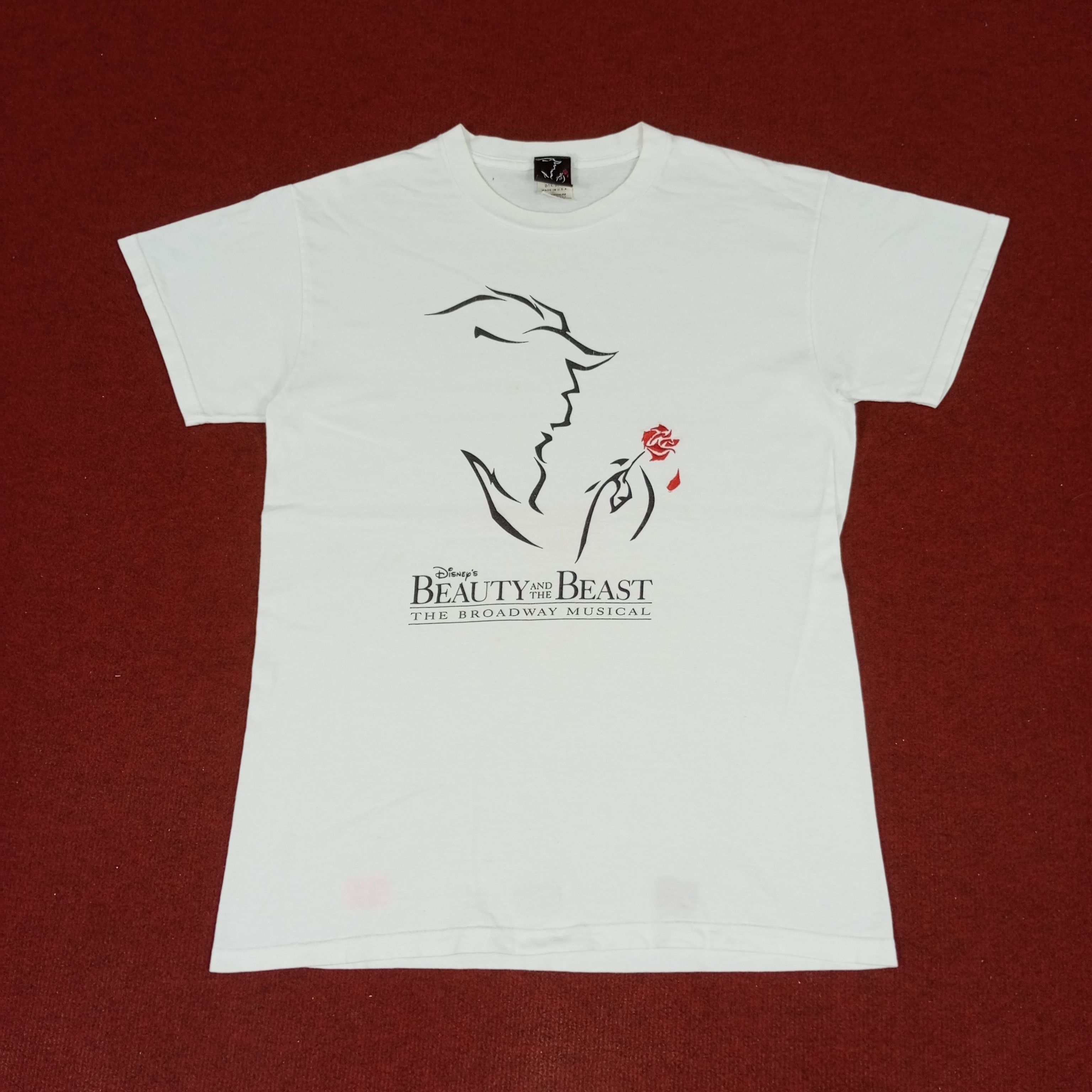 Disney × Vintage Beauty And The Beast Disney Movie Tshirt Promo Style Size US M / EU 48-50 / 2 - 1 Thumbnail