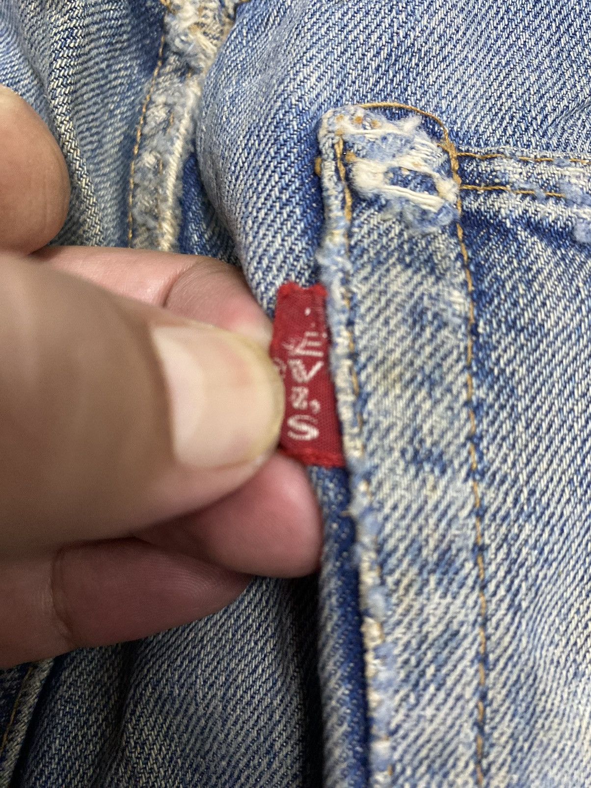Levi's True Vintage 60s Levis 505 Big E Selvedge Jeans Size US 29 - 12 Thumbnail
