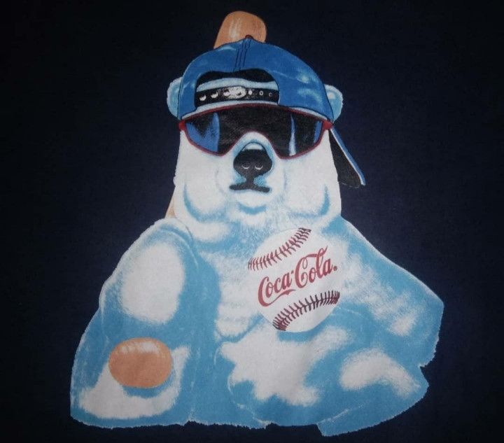 Coca Cola Vintage VTG 90s Coke Coca Cola Polar Bear sweatshirt 🍻 Size US L / EU 52-54 / 3 - 2 Thumbnail