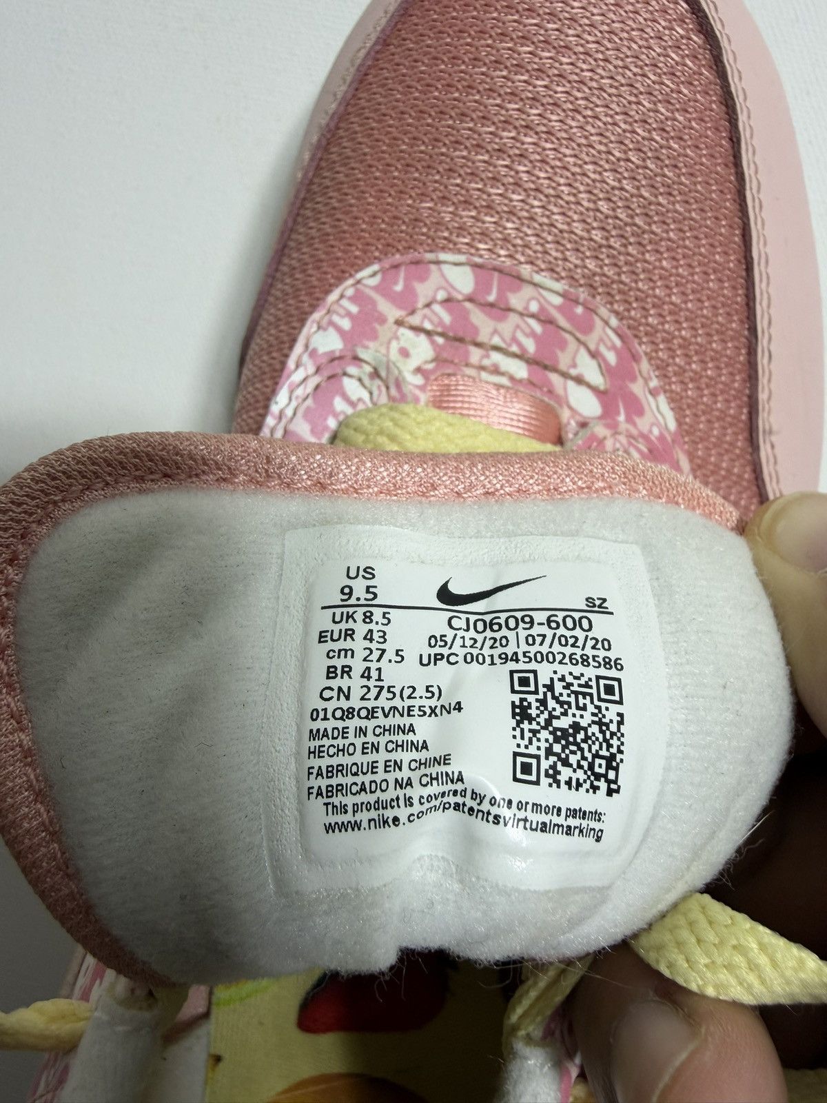Nike Nike Air Max 1 Strawberry Lemonade 2020 (9.5) Size US 9.5 / EU 42-43 - 5 Thumbnail