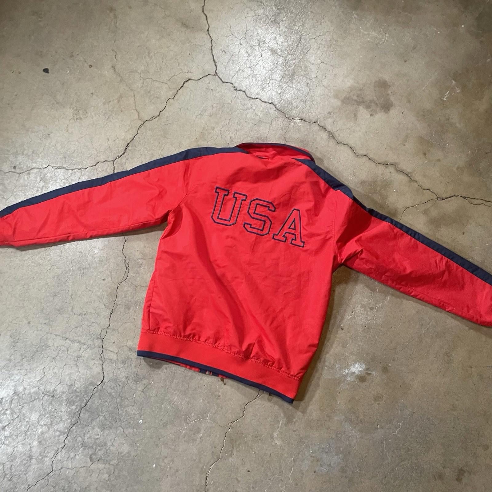 U.S. Polo Assn. Polo Ralph Lauren Jacket Windbreaker Red/White/Blue Small Size US XL / EU 56 / 4 - 5 Thumbnail