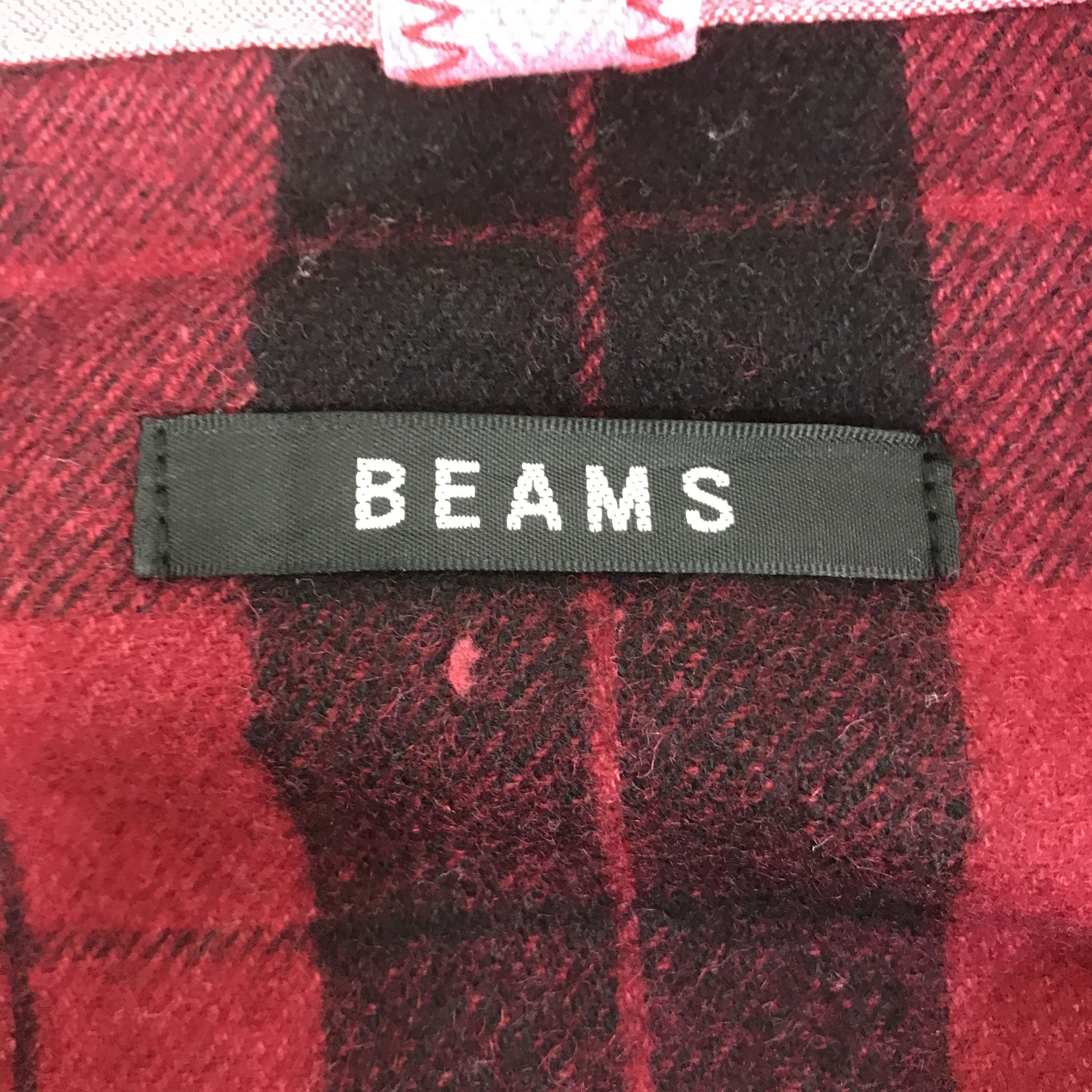 Beams Japan BEAMS FLANNEL TARTAN WOOL JACKET K84B6 Size US L / EU 52-54 / 3 - 9 Thumbnail