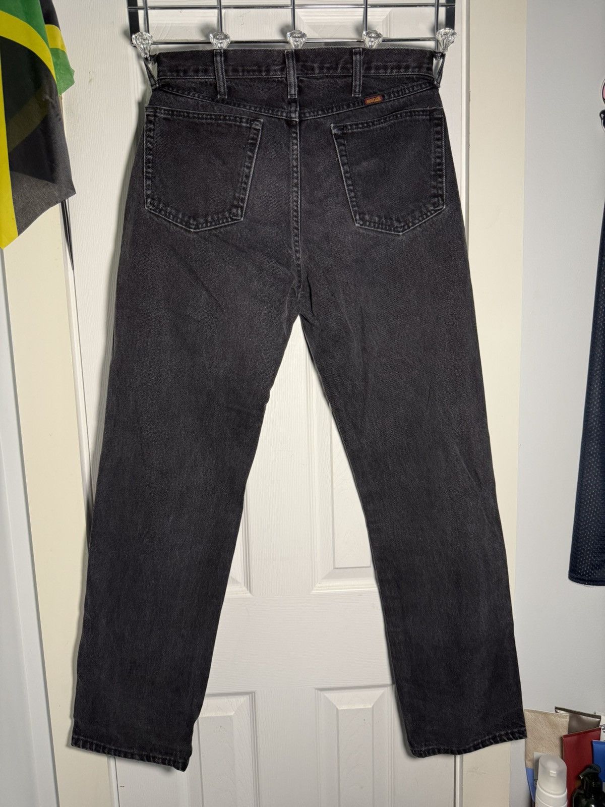 Rustler × Vintage Black Denim Jeans Size US 34 / EU 50 - 2 Thumbnail