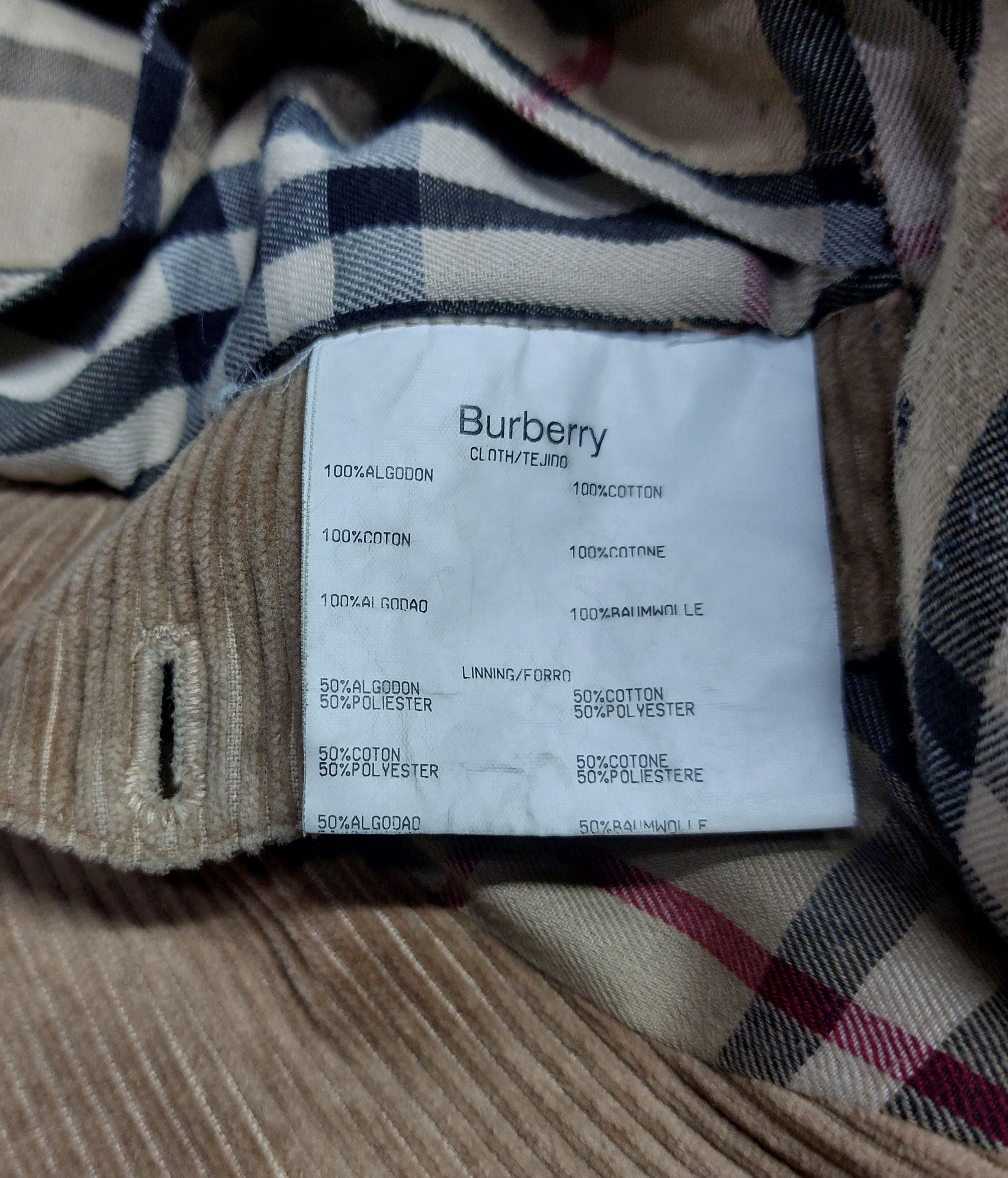 Burberry Burberry Cord jacket Size US XL / EU 56 / 4 - 9 Thumbnail