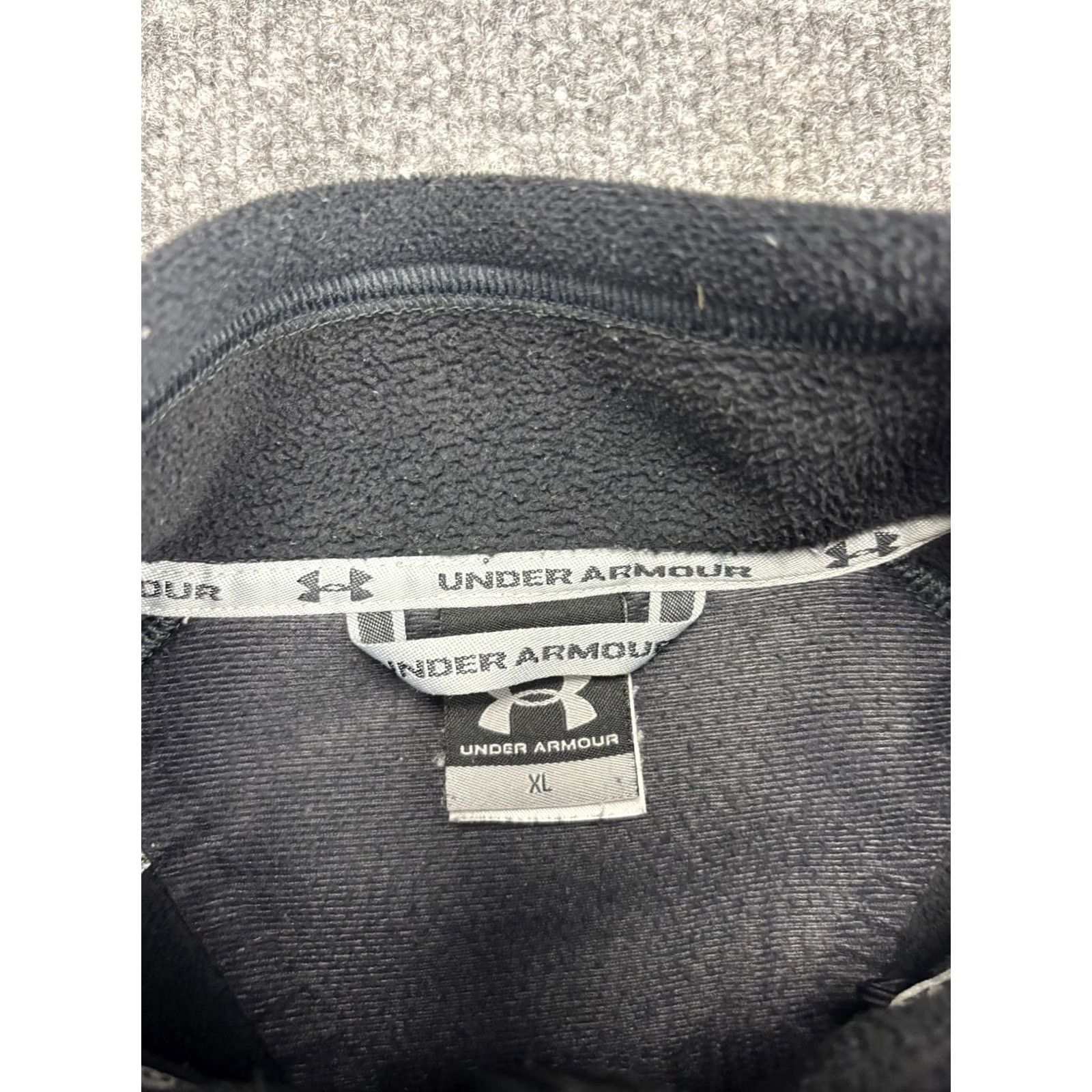 Under Armour Under Armour Jacket Mens XL Black Full Zip Fleece Performance Athletic Size US XL / EU 56 / 4 - 2 Thumbnail