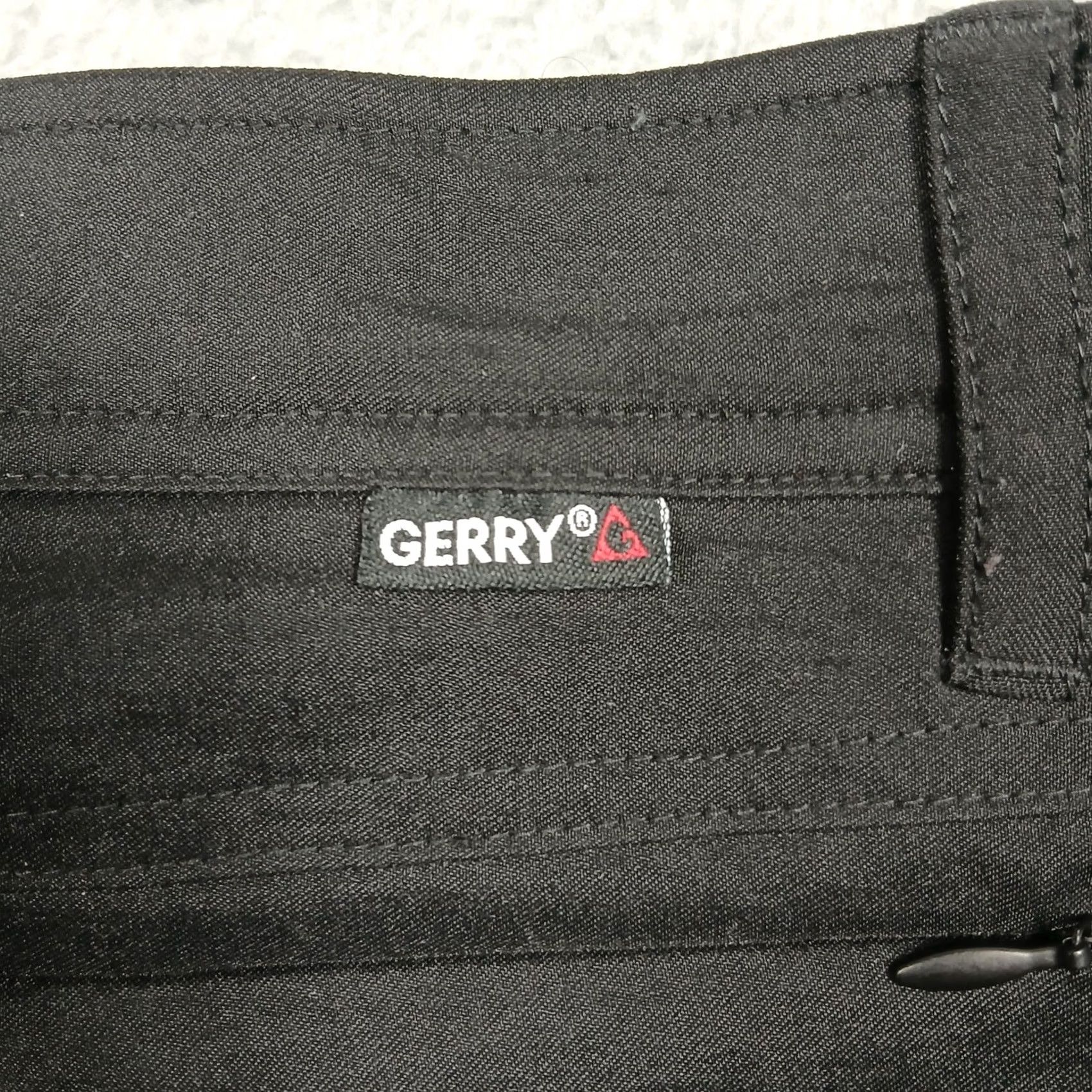 Vintage Gerry Pants Men's 36x30 Black Nylon Spandex Polyester Cargo Hiking Outdoor Regular 30 Inseam With Pockets Zipper Button Adjustable Waist Wool? Size US 36 / EU 52 - 4 Thumbnail