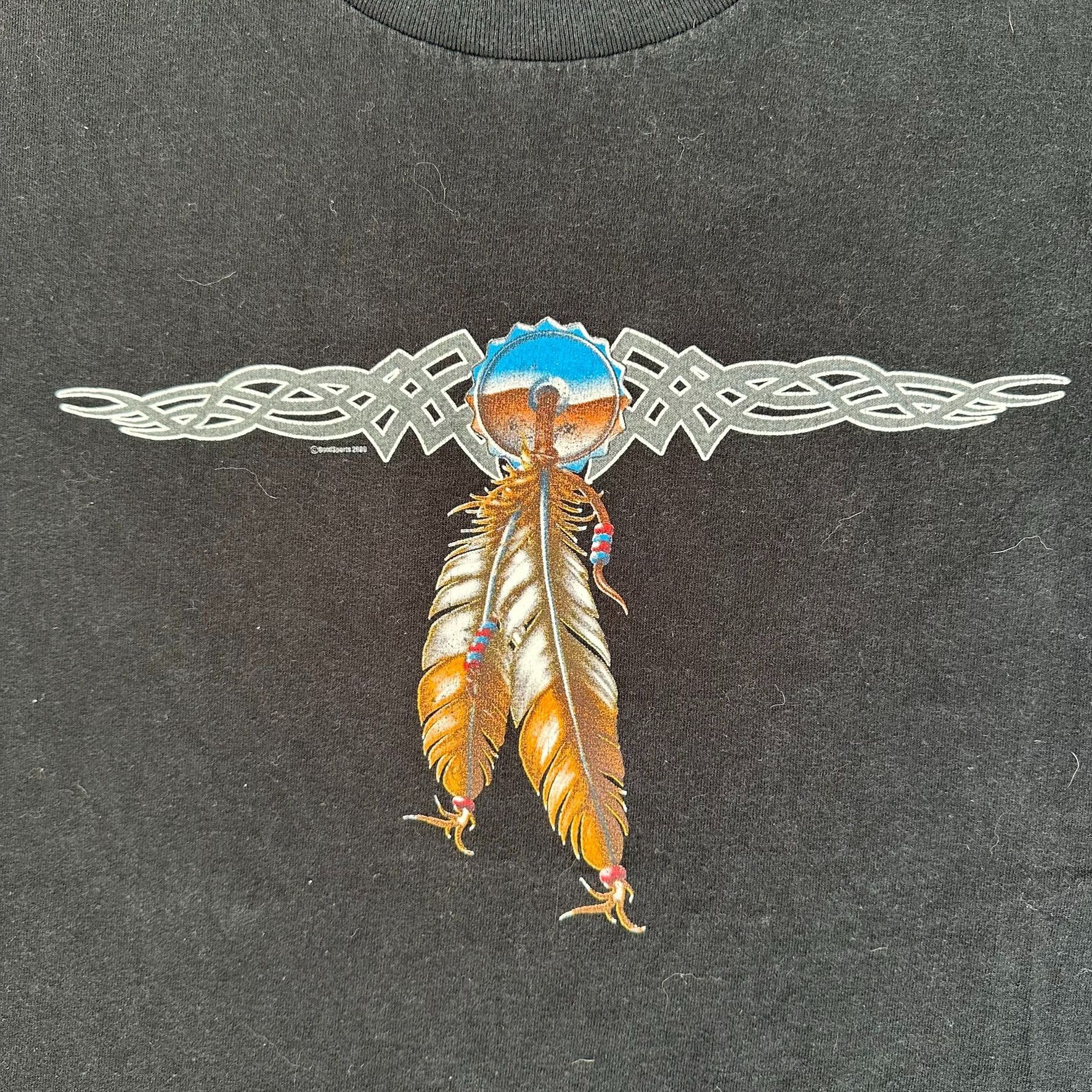 Vintage Vintage Y2K Tribal Stripe T-Shirt Western Single Stitch Boxy Size US M / EU 48-50 / 2 - 2 Thumbnail