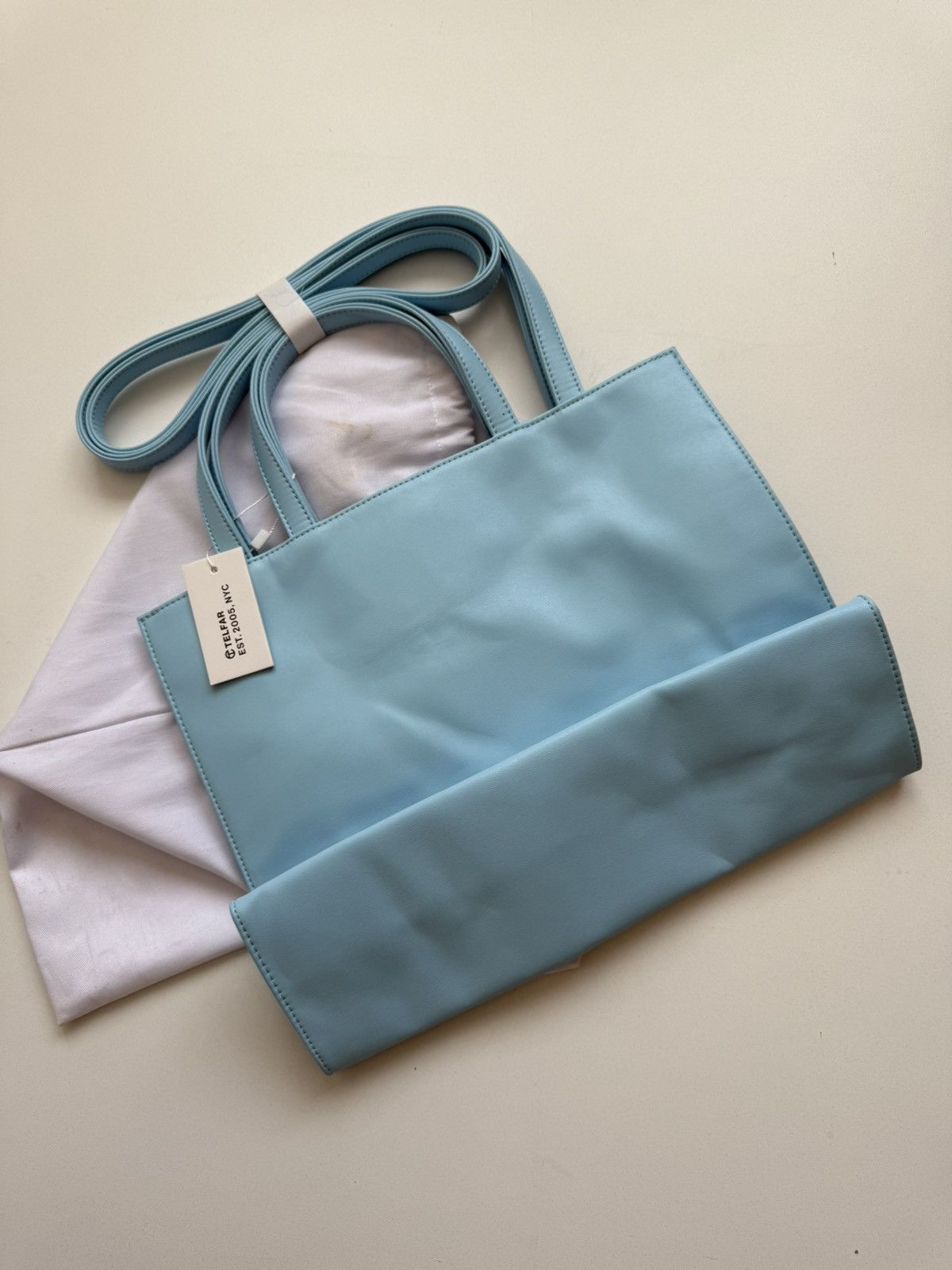 Telfar Medium Blue Shopping Bag Size ONE SIZE - 5 Thumbnail