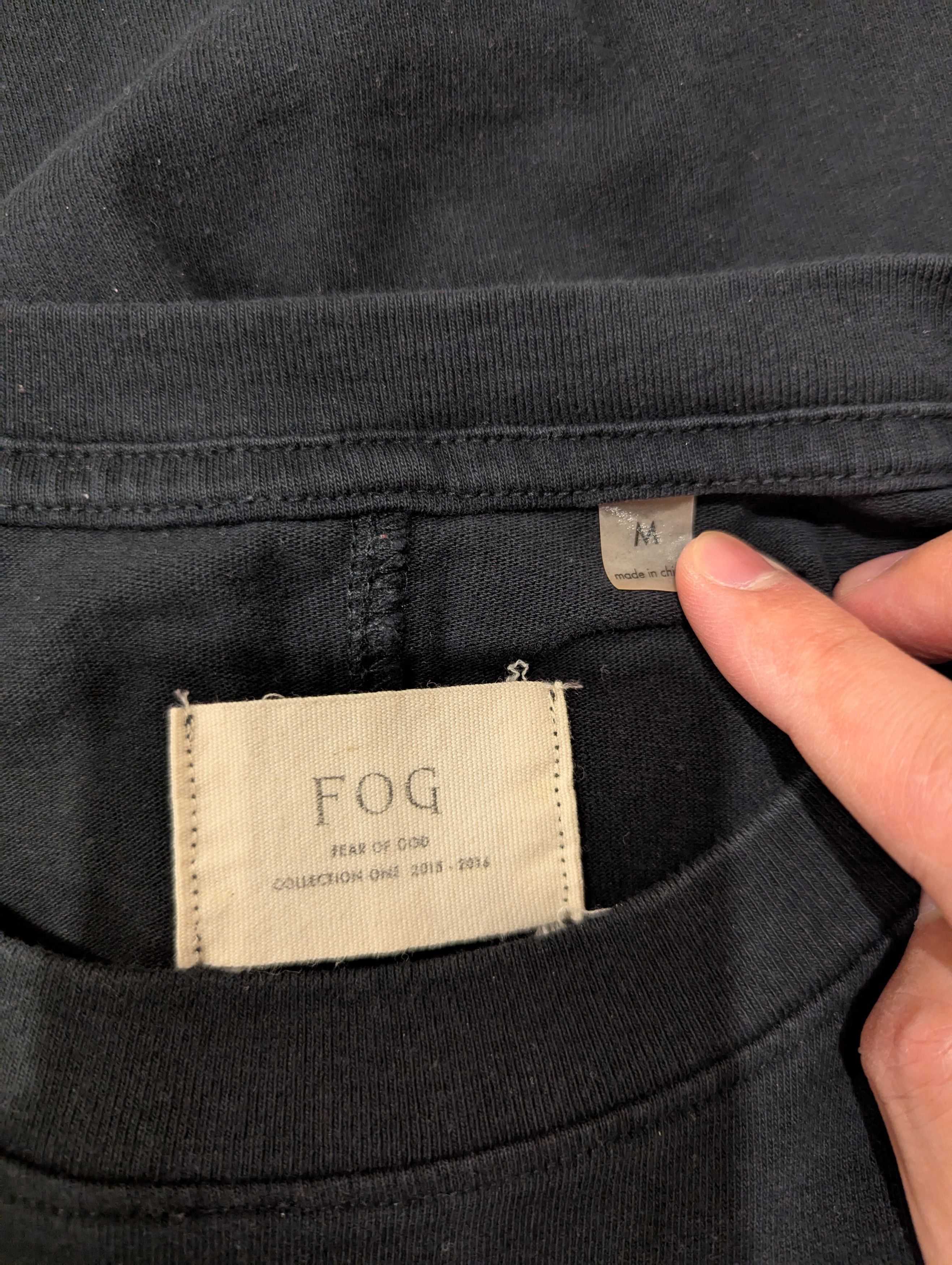 Fear of God Black Layering Tee Size US M / EU 48-50 / 2 - 3 Thumbnail