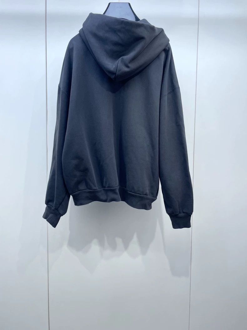 Balenciaga Balenciaga Black Zip Hoodie Size US M / EU 48-50 / 2 - 2 Thumbnail