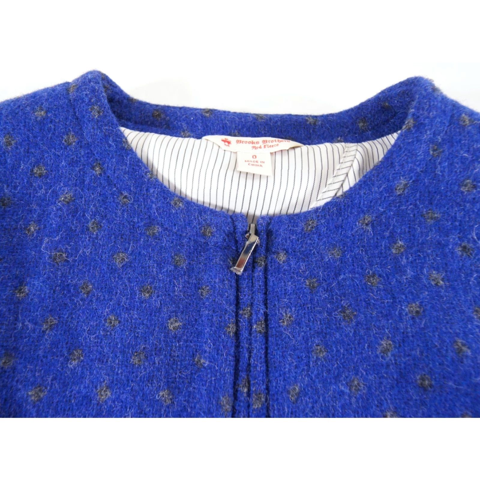 Brooks Brothers Brooks Brothers Womens Blazer Size 0 Blue Wool Full Zip Regular Fit Size XS / US 0-2 / IT 36-38 - 3 Thumbnail