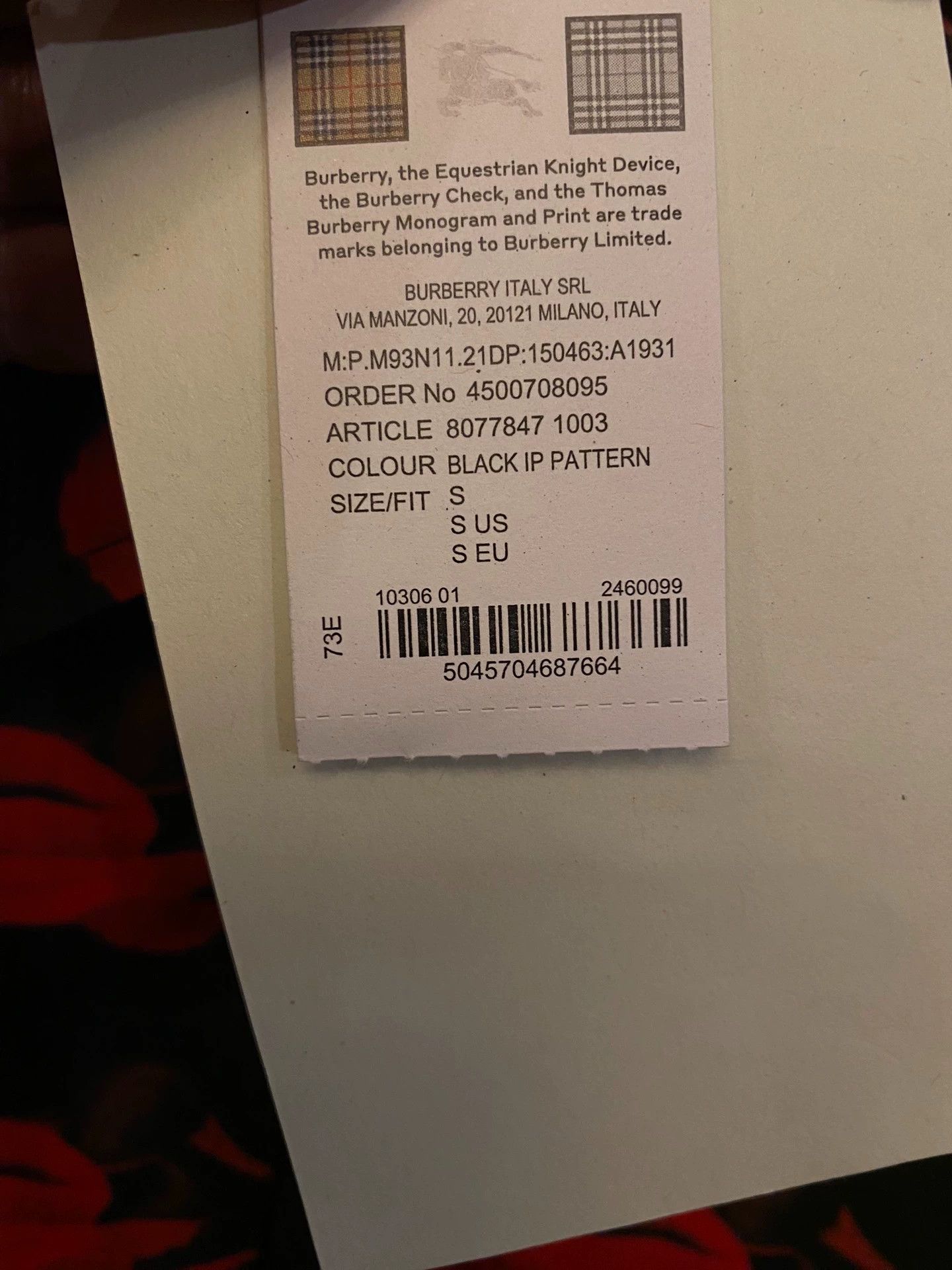 Burberry Burberry Men's 100% Wool Shirt S with Silk Lining Size US S / EU 44-46 / 1 - 8 Thumbnail