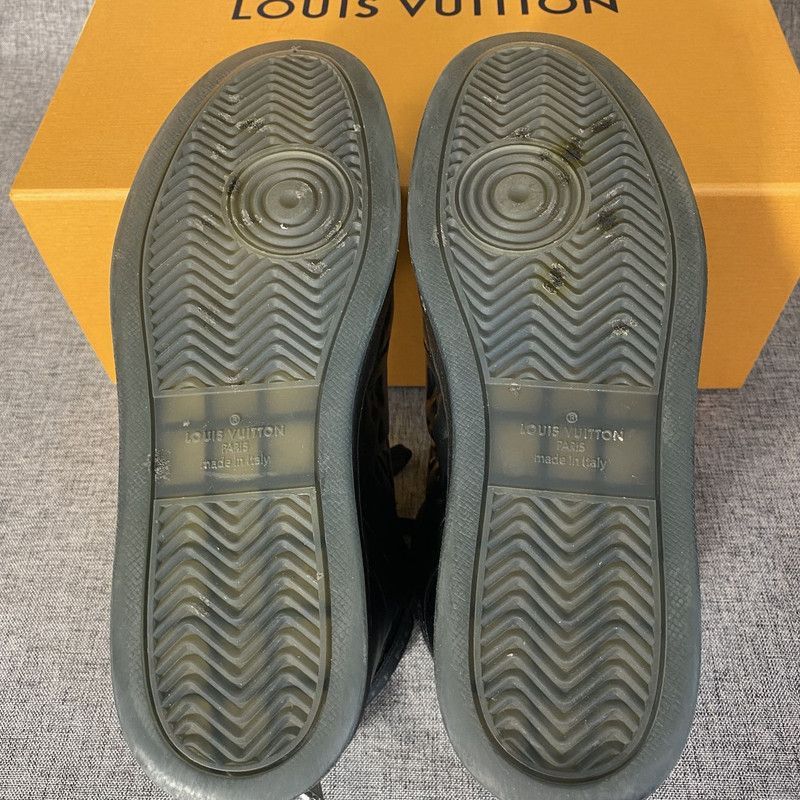 Louis Vuitton Louis Vuitton Rivoli High-Top Sneakers in Black - Size US 8 / EU 41 - 4 Thumbnail