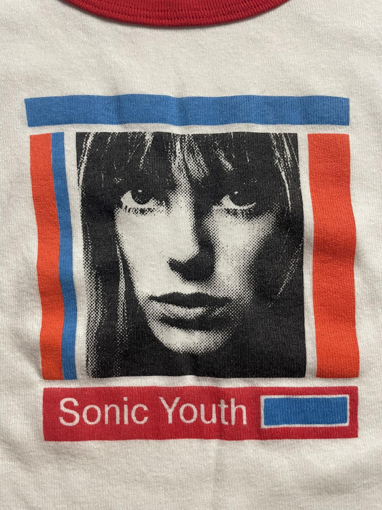 Band Tees × Vintage Vintage Sonic Youth Y2K Ringer Baby Tee Size XXS / US 00 / IT 34 - 2 Thumbnail