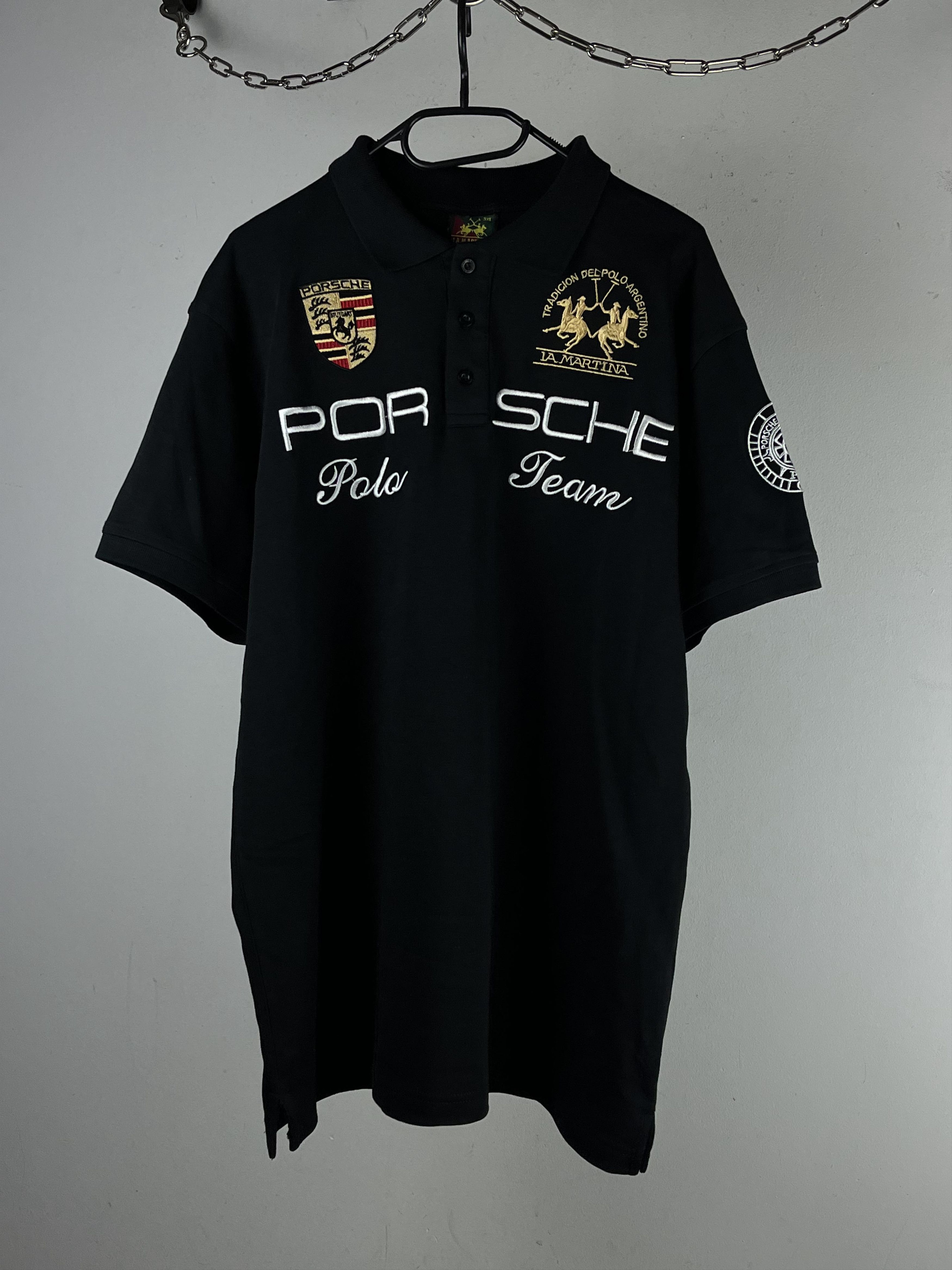 La Martina × Vintage RARE! La Martina Porsche Team Polo | Grailed