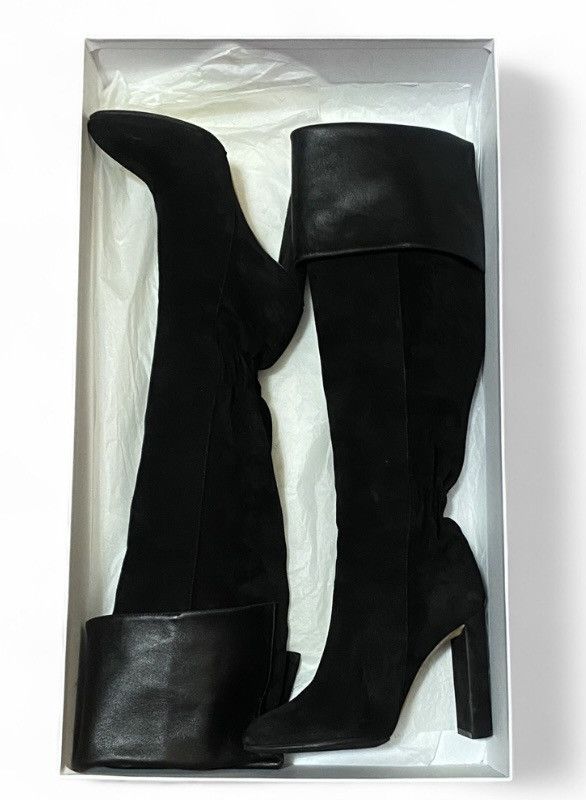 Dior Dior Pleats Knee High/Thigh High Suede Boots Size US 7 / IT 37 - 3 Thumbnail