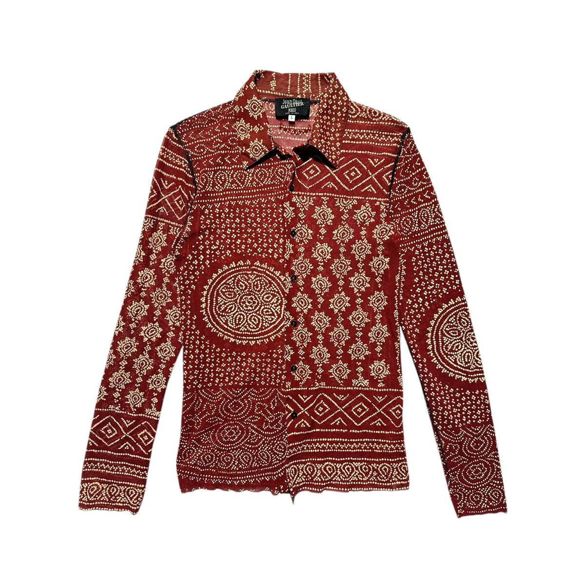 Jean Paul Gaultier Tribal button down top Size US L / EU 52-54 / 3 - 1 Thumbnail