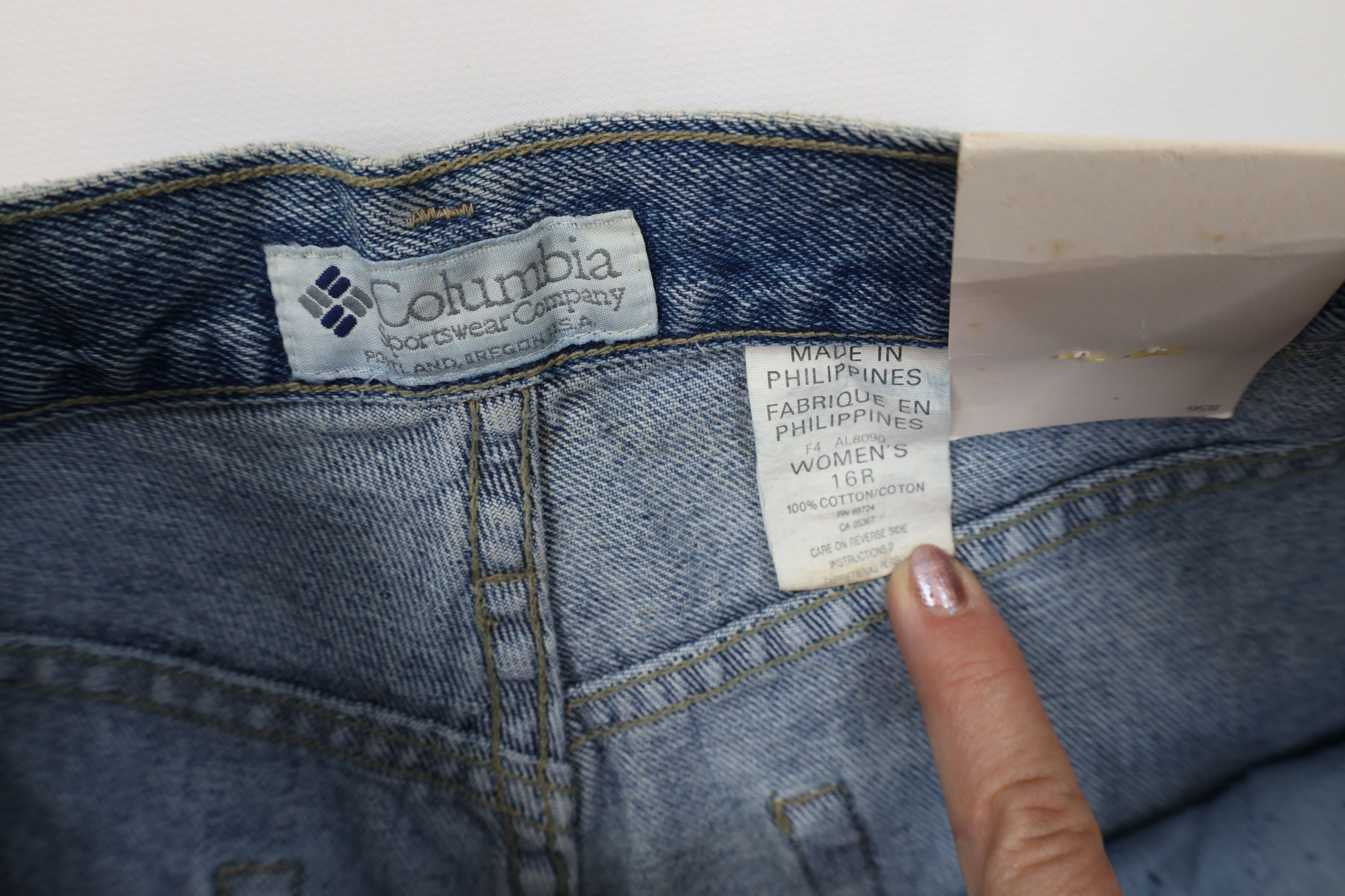 Columbia Deadstock Vintage 90s Columbia Fit Tapered Leg Denim Jeans Size 38" / US 16 / IT 52 - 8 Thumbnail