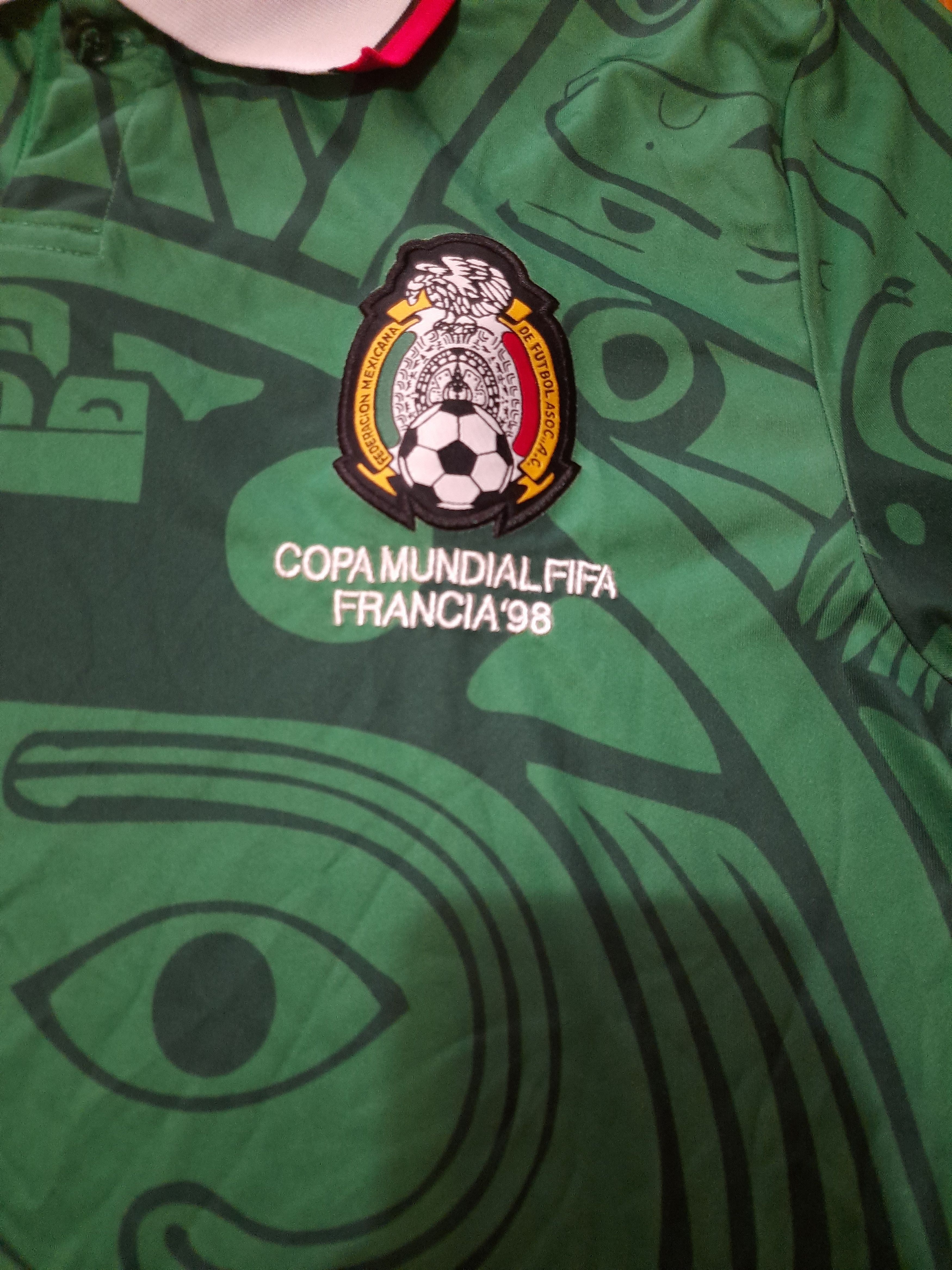 Other Mexico Mexican World Cup 98 Football Tee Size US L / EU 52-54 / 3 - 3 Thumbnail